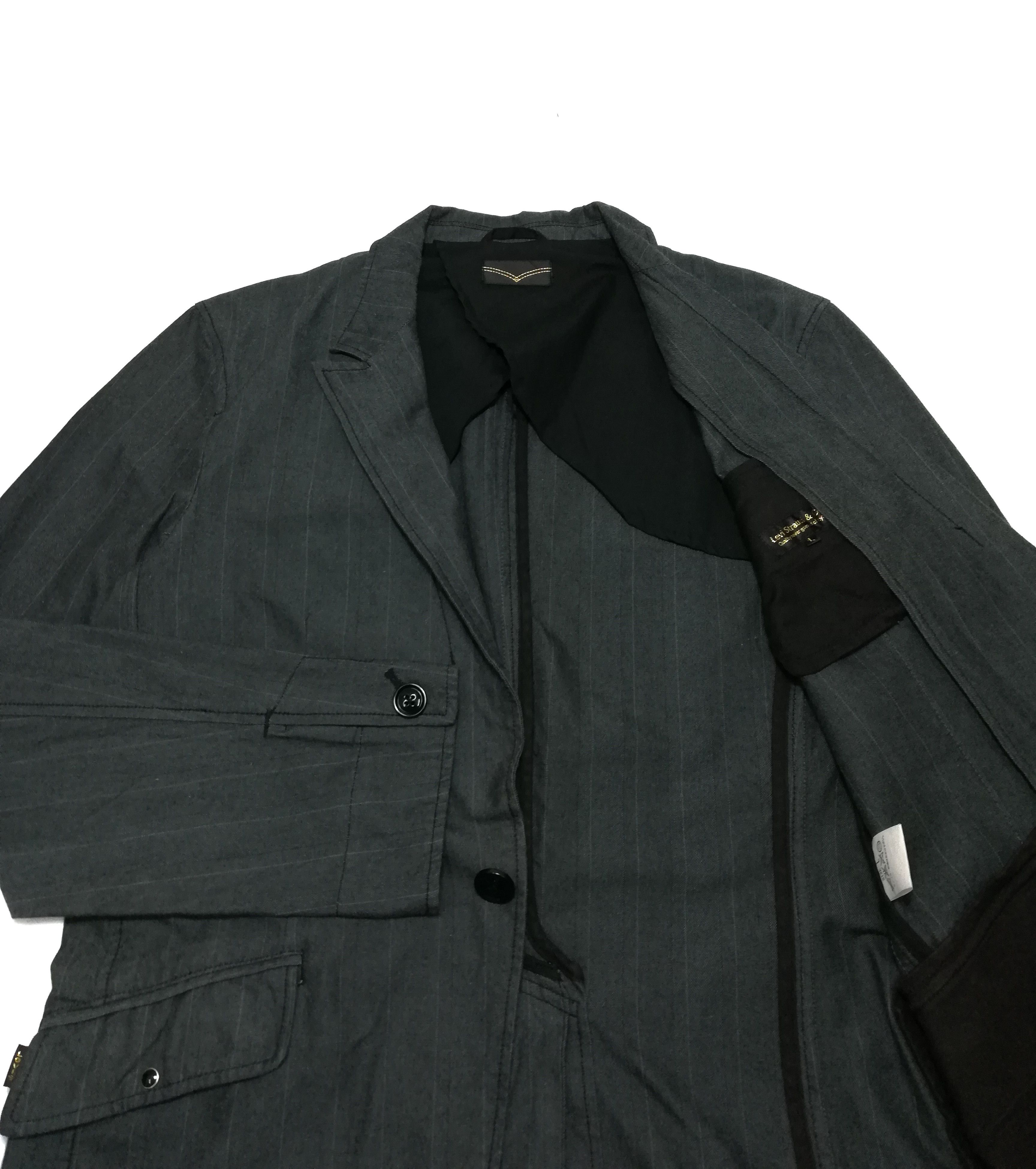 Levi's × Levi's Made & Crafted 🔥Levis Strauss & Co Gold Tag Stripe Exclusive Blazers Coat Size US M / EU 48-50 / 2 - 2 Thumbnail