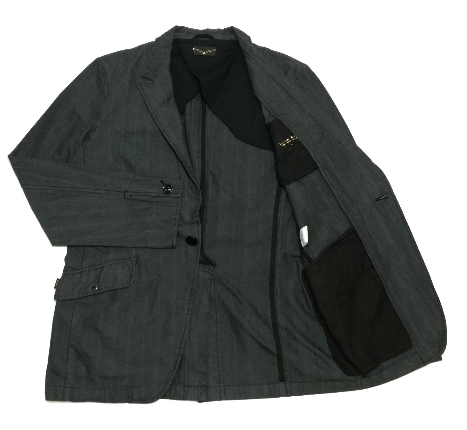 Levi's × Levi's Made & Crafted 🔥Levis Strauss & Co Gold Tag Stripe Exclusive Blazers Coat Size US M / EU 48-50 / 2 - 1 Thumbnail