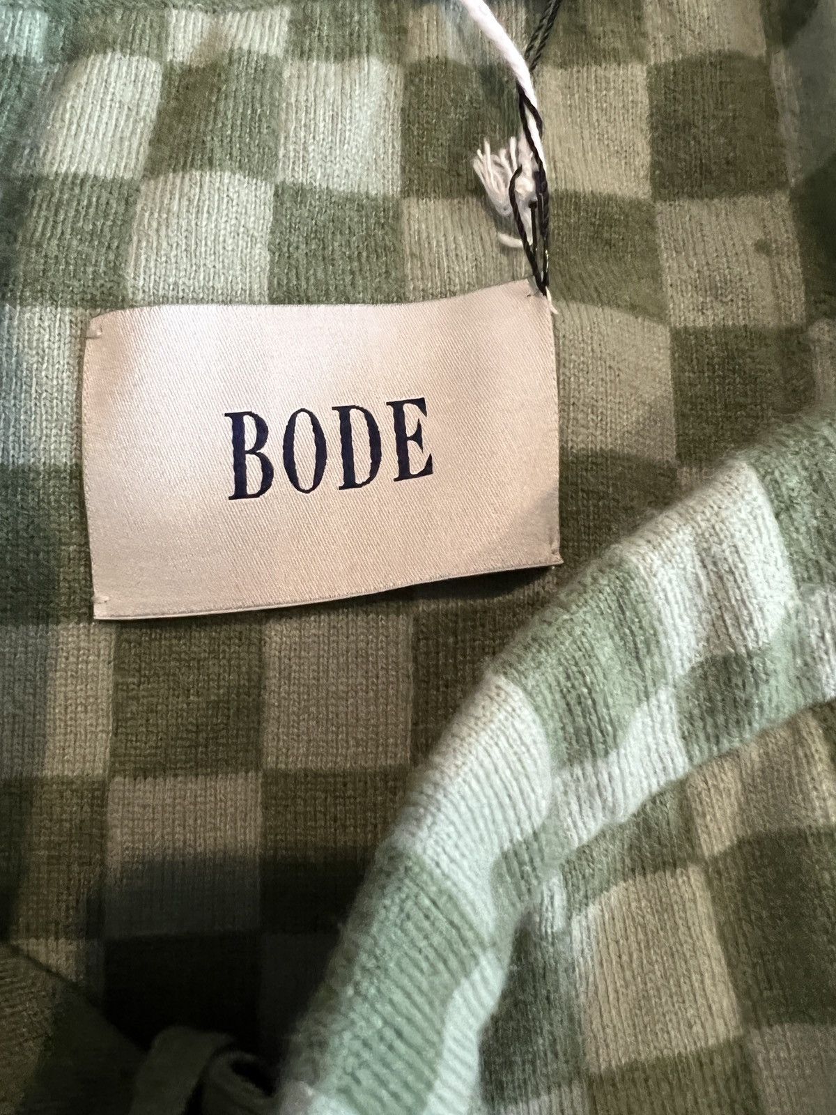 Bode BNWT Bode Green Checker Shorts (Extra Large) Size US 32 / EU 48 - 3 Thumbnail