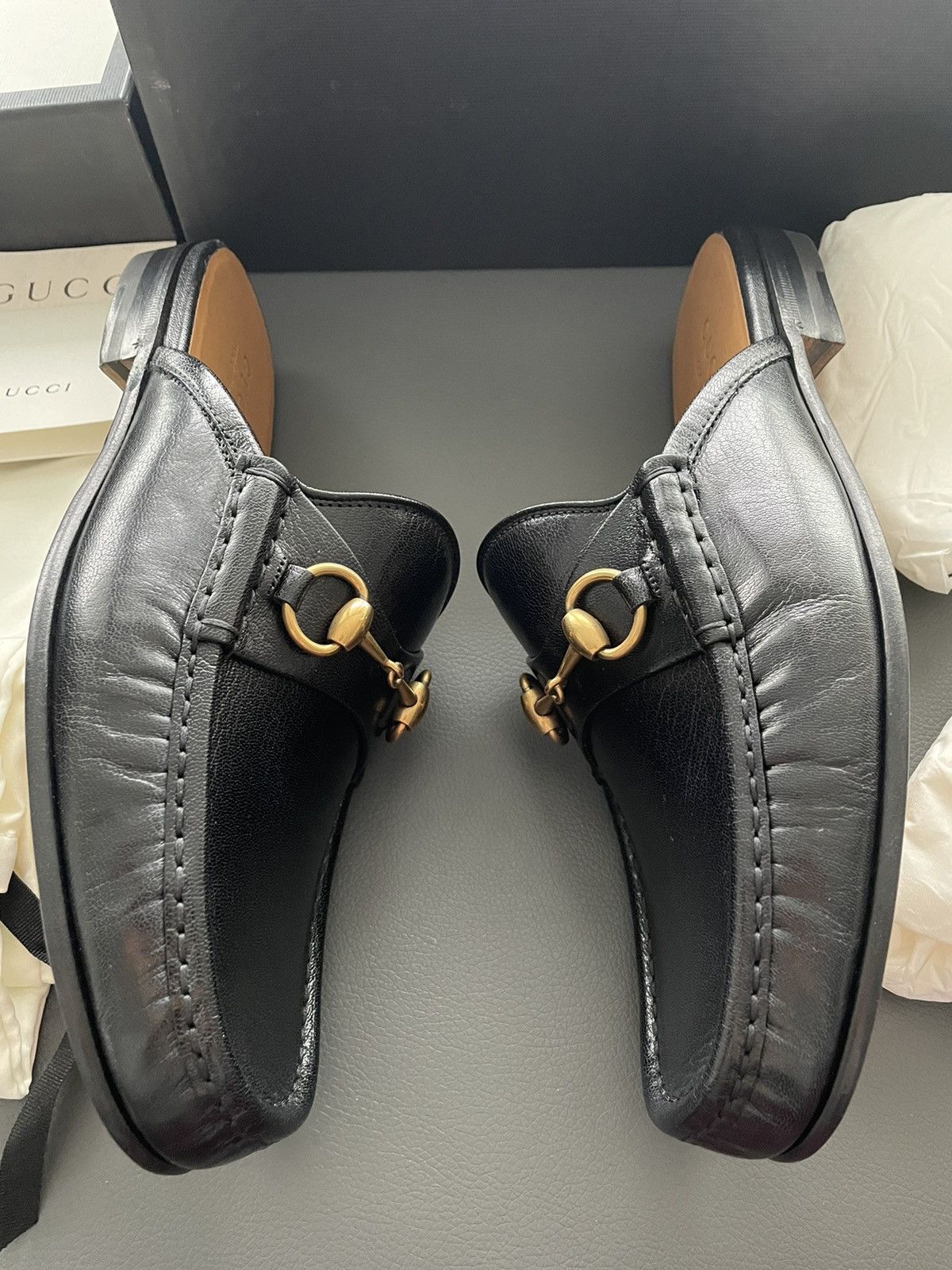 Gucci Super Iconic Sold Out Horsebit Leather Quentin Leather Lofer Size US 8.5 / EU 41-42 - 16 Thumbnail