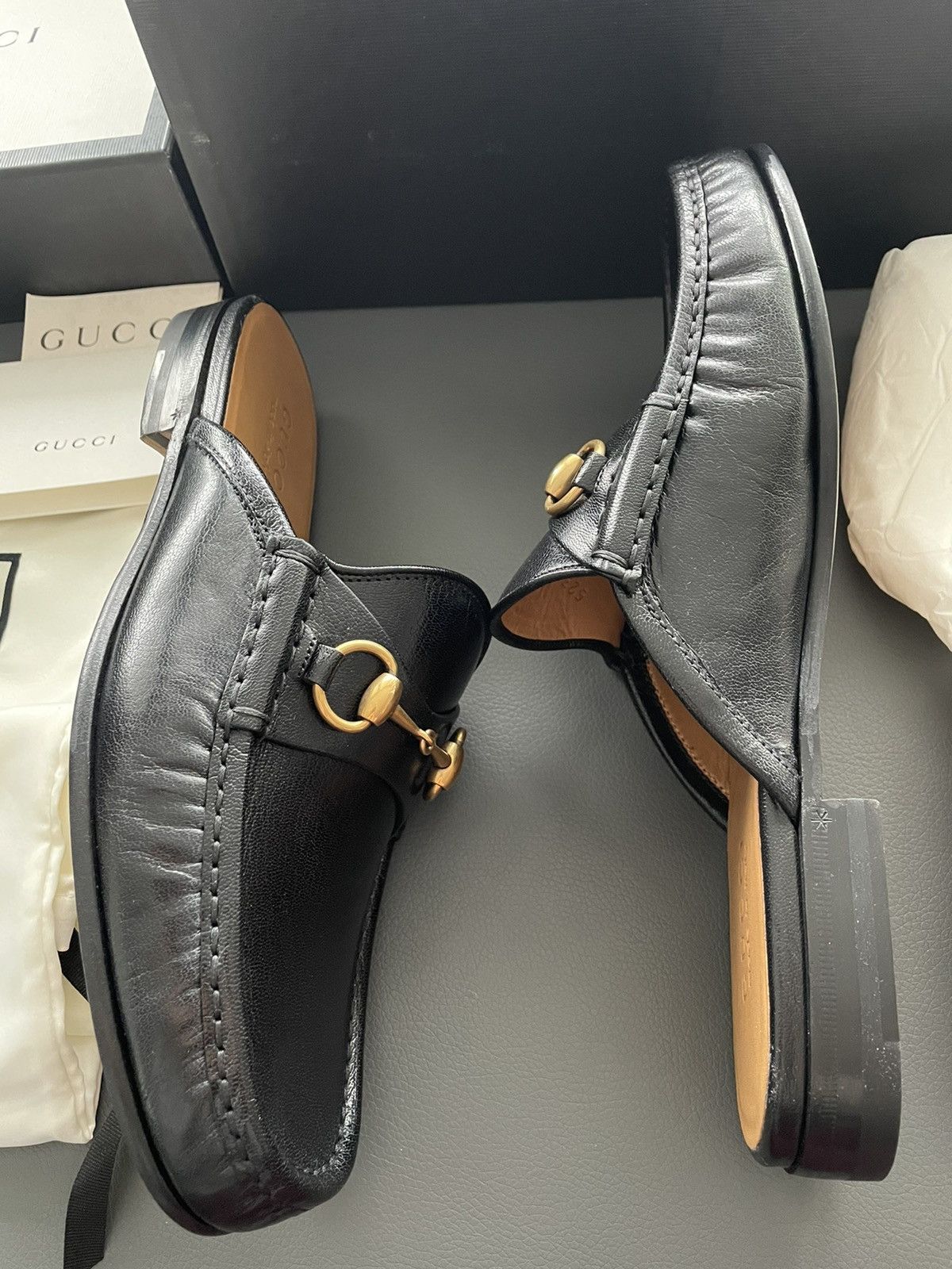 Gucci Super Iconic Sold Out Horsebit Leather Quentin Leather Lofer Size US 8.5 / EU 41-42 - 17 Thumbnail