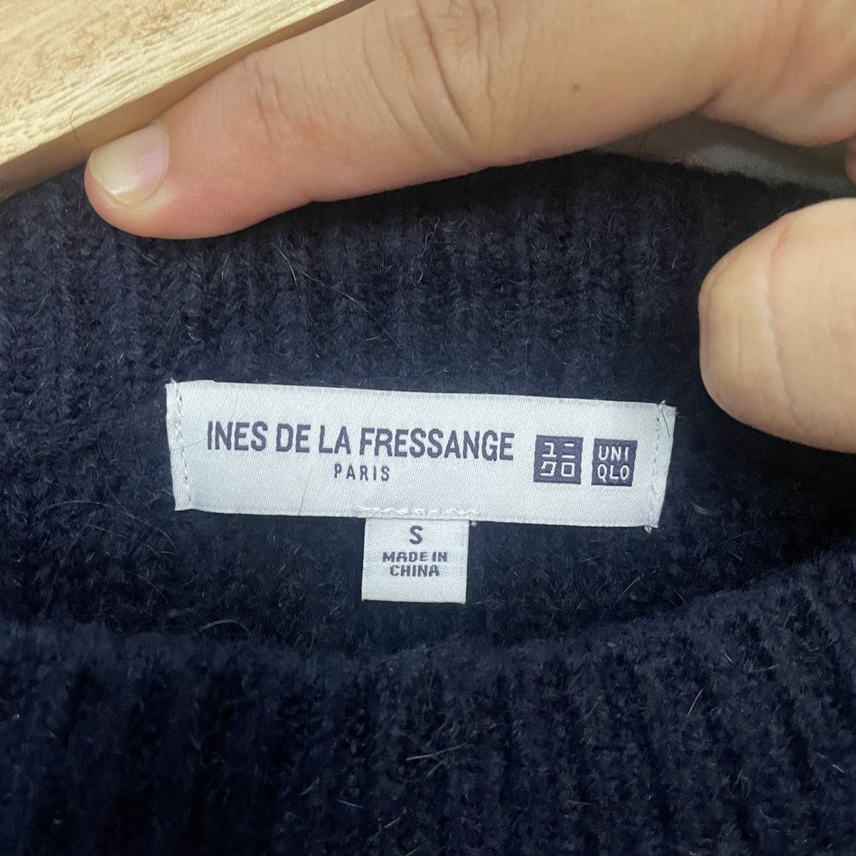 Aran Isles Knitwear × Uniqlo Vintage INES DE LA FRESSANGE PARIS MOHIR by Uniqlo Knitwear Size US S / EU 44-46 / 1 - 5 Thumbnail
