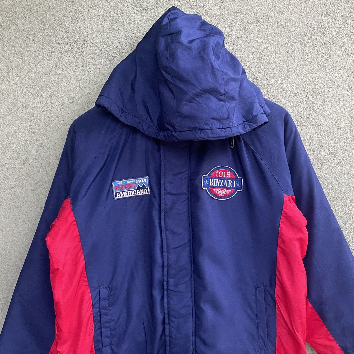 Designer × Vintage Vintage BINZART 1919s Zipper Ups hoodie Jacket Size US M / EU 48-50 / 2 - 5 Thumbnail