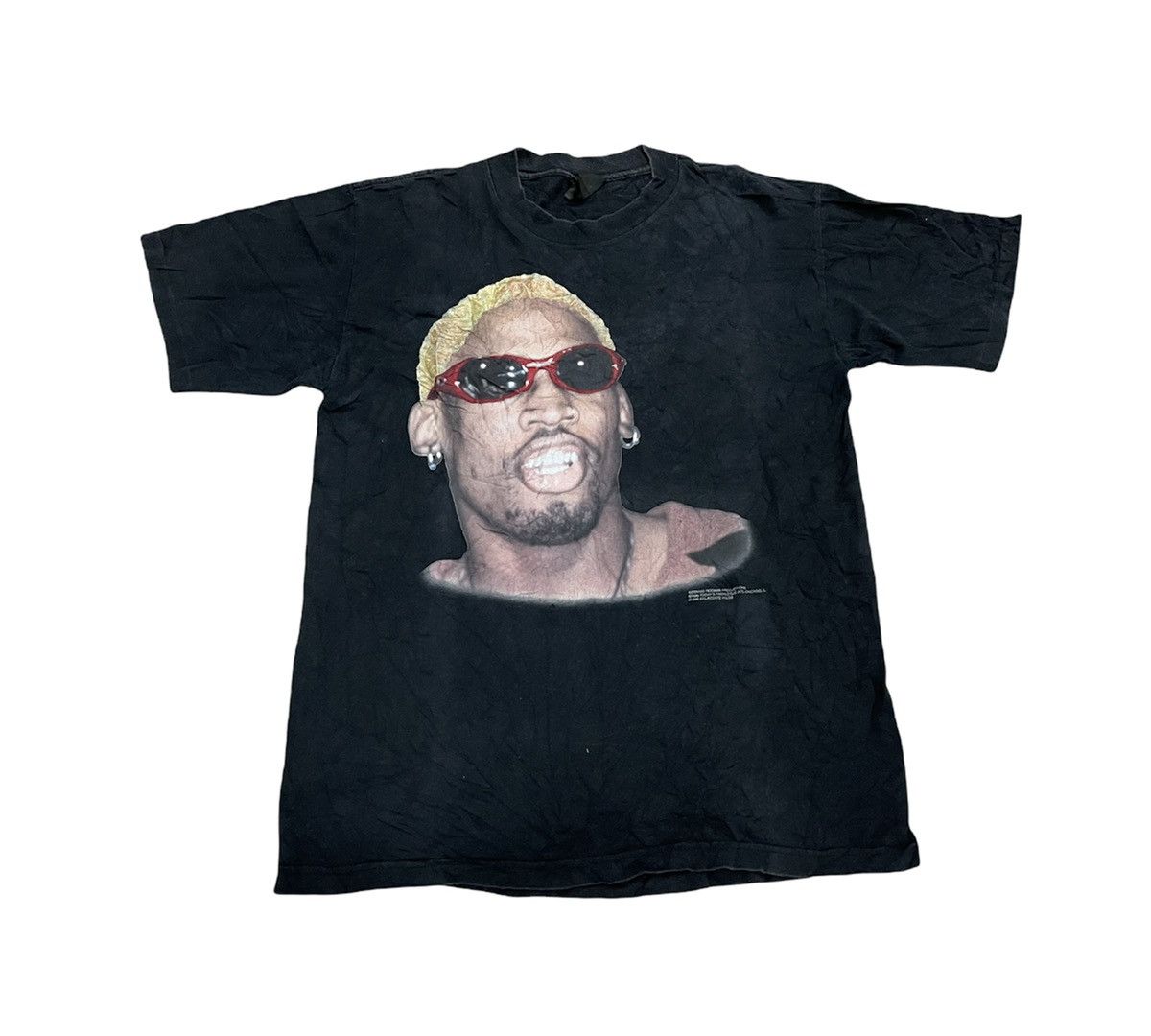 NBA Vintage 1996 Dennis Rodman Tshirt Big Face Size US M / EU 48-50 / 2 - 1 Thumbnail