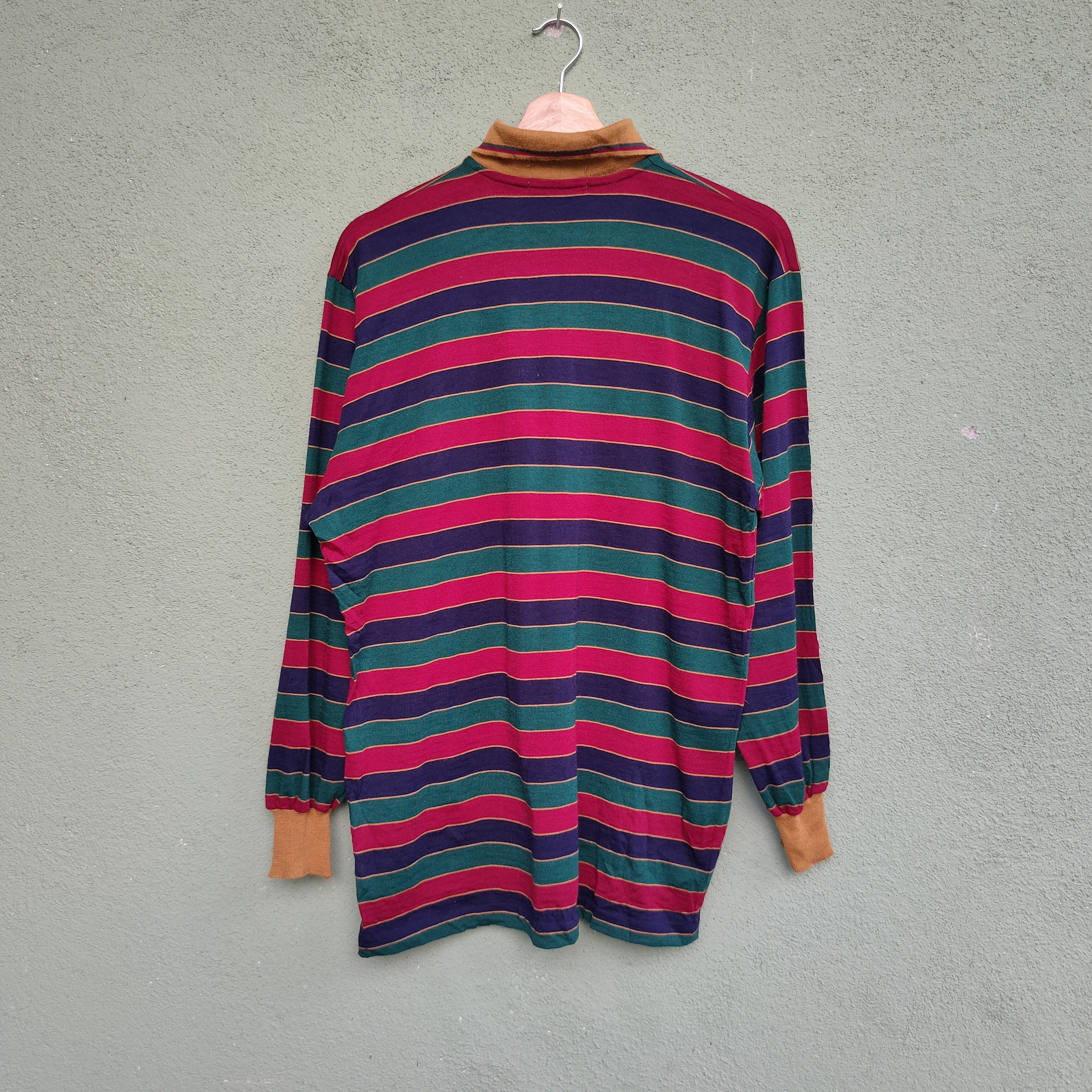 Alfred Dunhill Vintage Dunhill Made In Italy Long Sleeve Polos Shirt Size US M / EU 48-50 / 2 - 12 Thumbnail