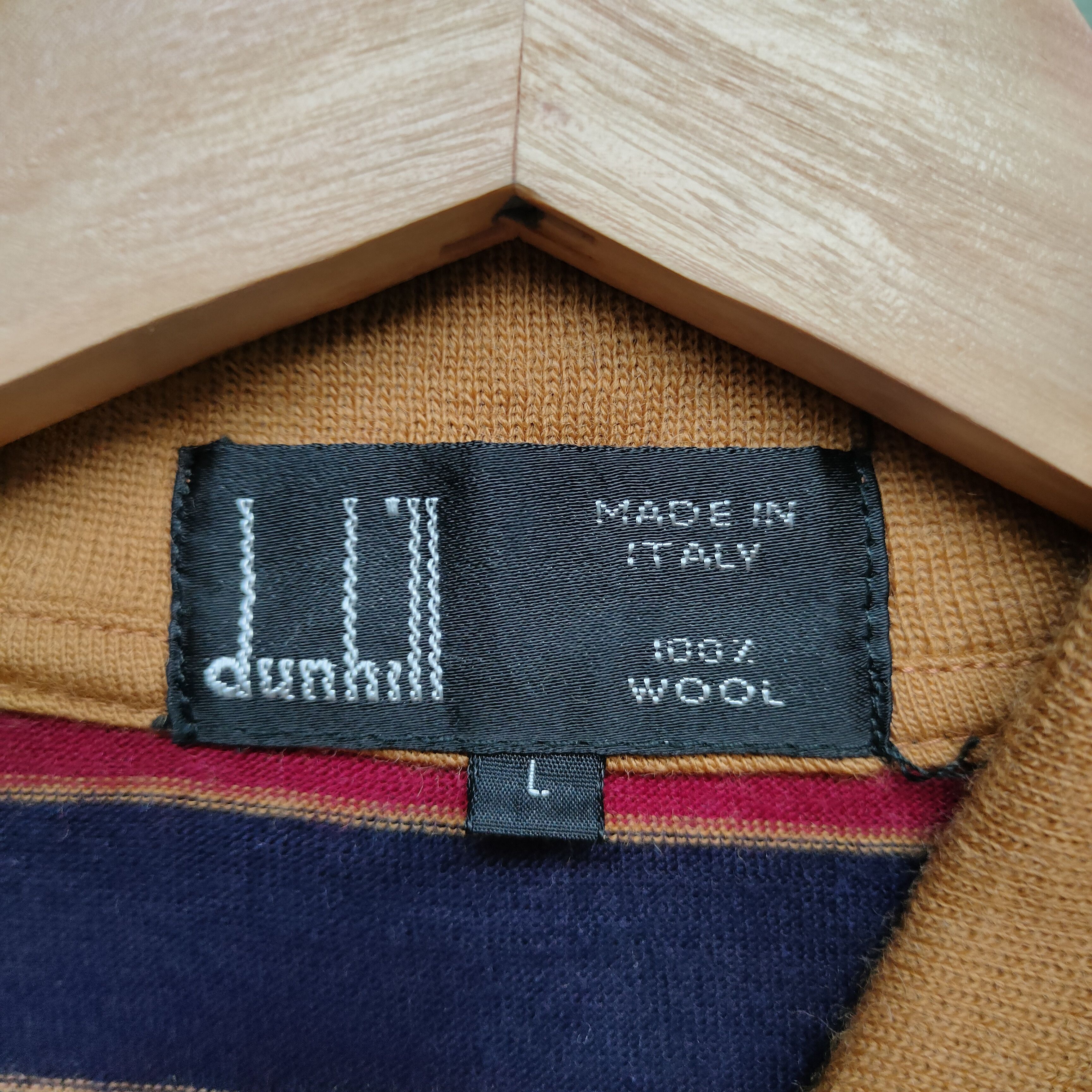 Alfred Dunhill Vintage Dunhill Made In Italy Long Sleeve Polos Shirt Size US M / EU 48-50 / 2 - 5 Thumbnail