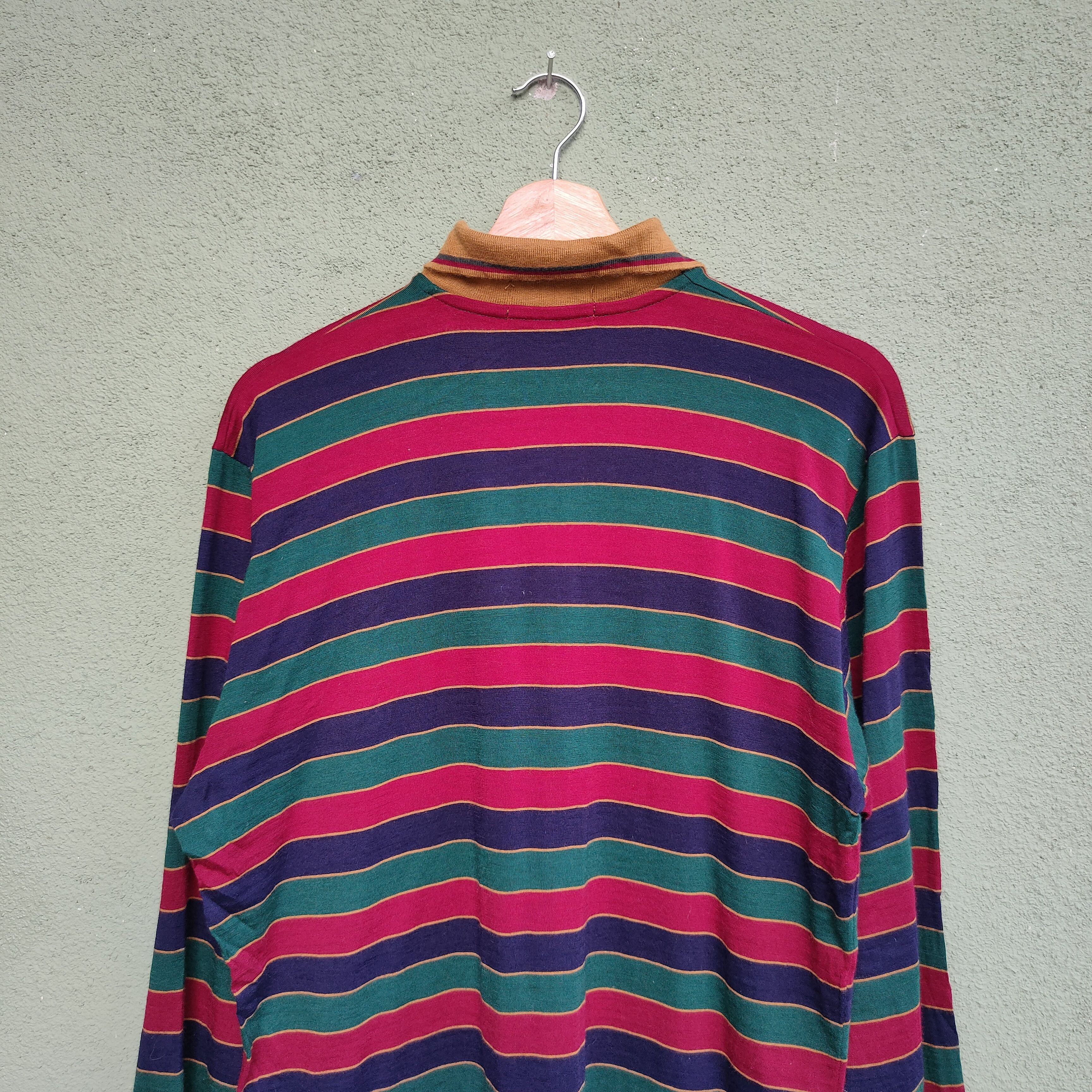 Alfred Dunhill Vintage Dunhill Made In Italy Long Sleeve Polos Shirt Size US M / EU 48-50 / 2 - 11 Thumbnail
