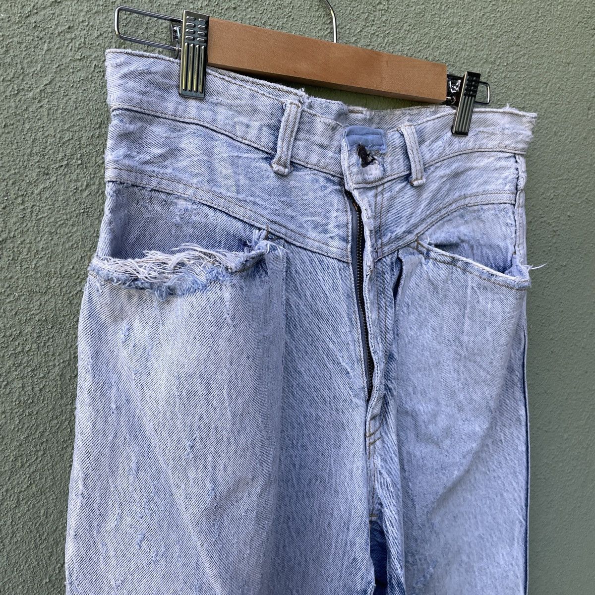 Japanese Brand Vintage FITTZ Distressed Faded Denim Pants Size US 27 - 8 Thumbnail