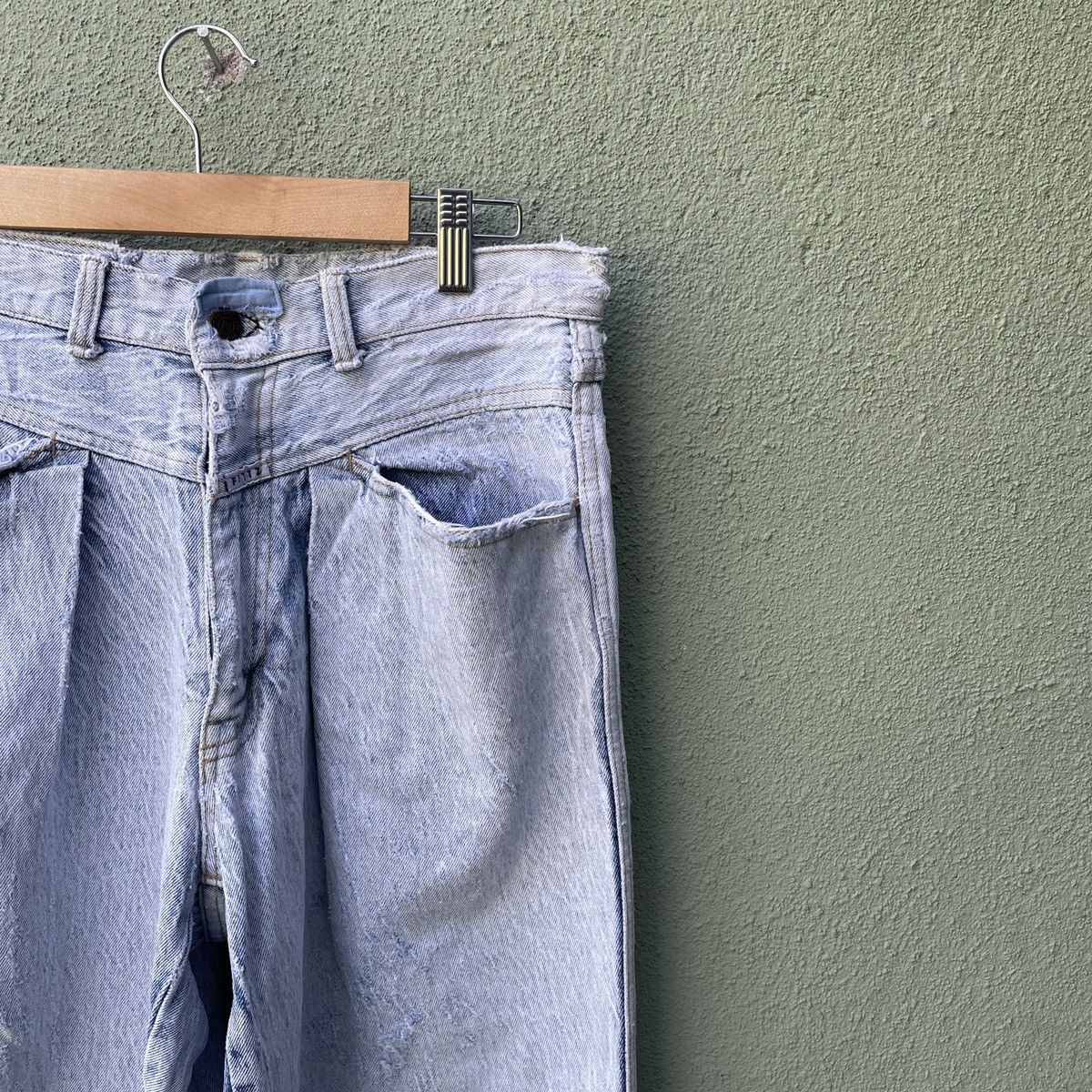 Japanese Brand Vintage FITTZ Distressed Faded Denim Pants Size US 27 - 2 Thumbnail