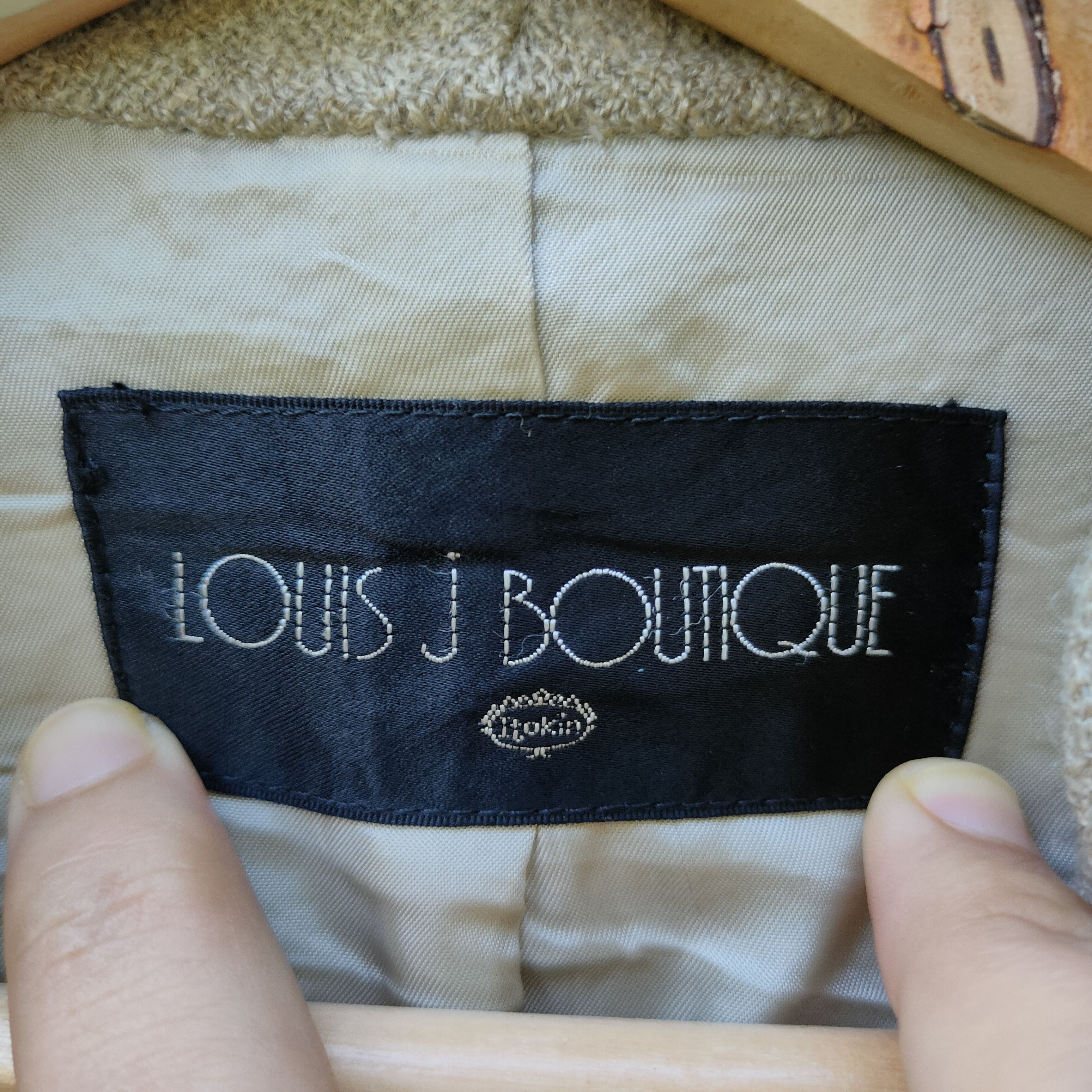 Designer Vintage Louis J Boutique Long Wool Coat Jacket Size US L / EU 52-54 / 3 - 6 Thumbnail