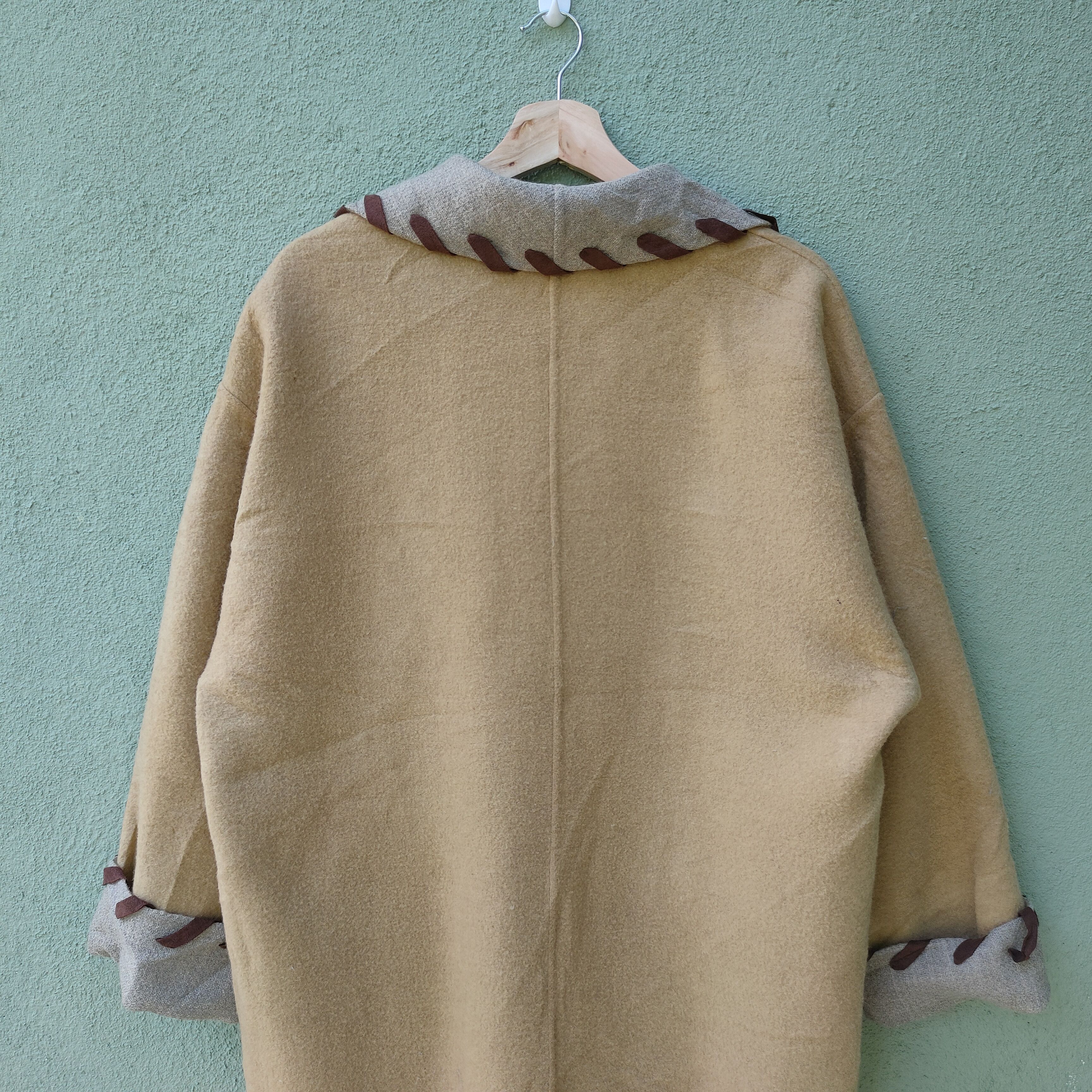Designer Vintage Louis J Boutique Long Wool Coat Jacket Size US L / EU 52-54 / 3 - 10 Thumbnail