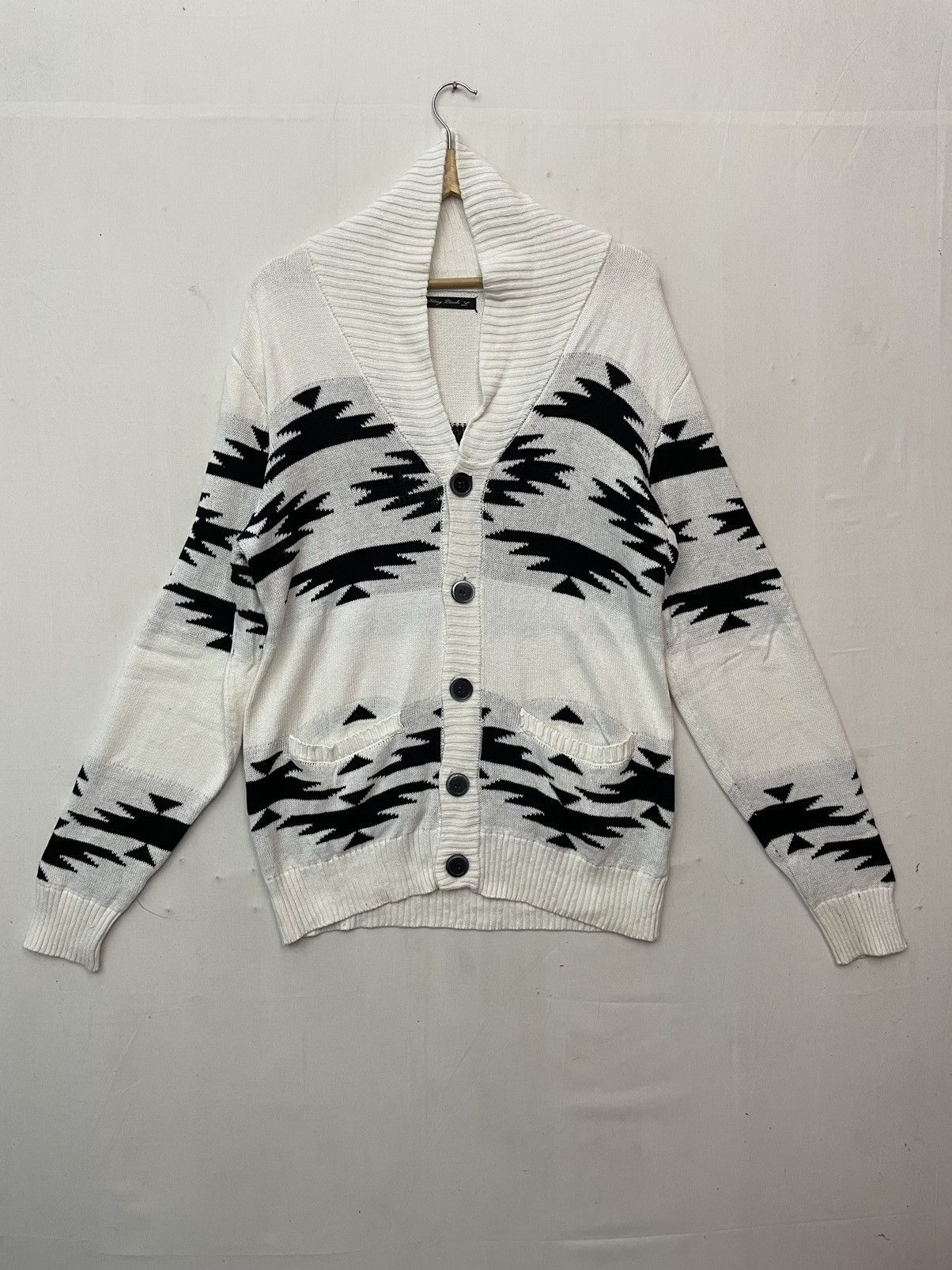 Aran Isles Knitwear Vintage🔥 BLING LEADA NAVAJO style Cardigan Knitwear RARE!! Size US M / EU 48-50 / 2 - 1 Thumbnail