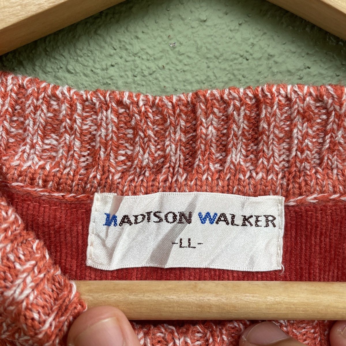 Aran Isles Knitwear × Madison × Other Vintage MADISON WALKER Stripe Knitwear Sweater Jumper Size US L / EU 52-54 / 3 - 7 Thumbnail