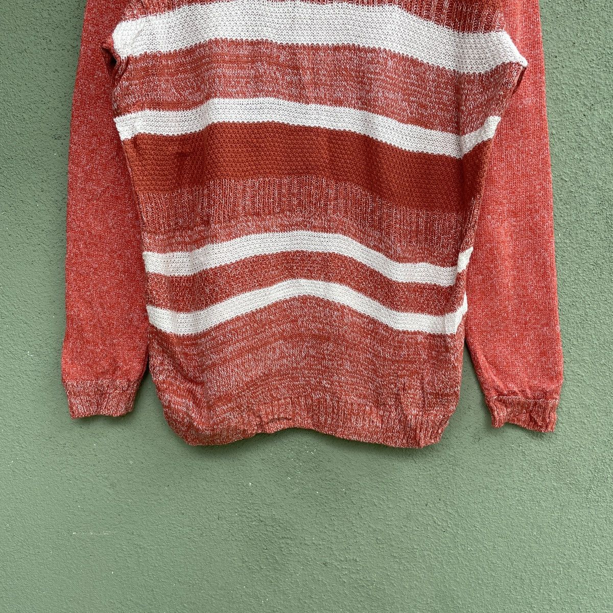 Aran Isles Knitwear × Madison × Other Vintage MADISON WALKER Stripe Knitwear Sweater Jumper Size US L / EU 52-54 / 3 - 6 Thumbnail