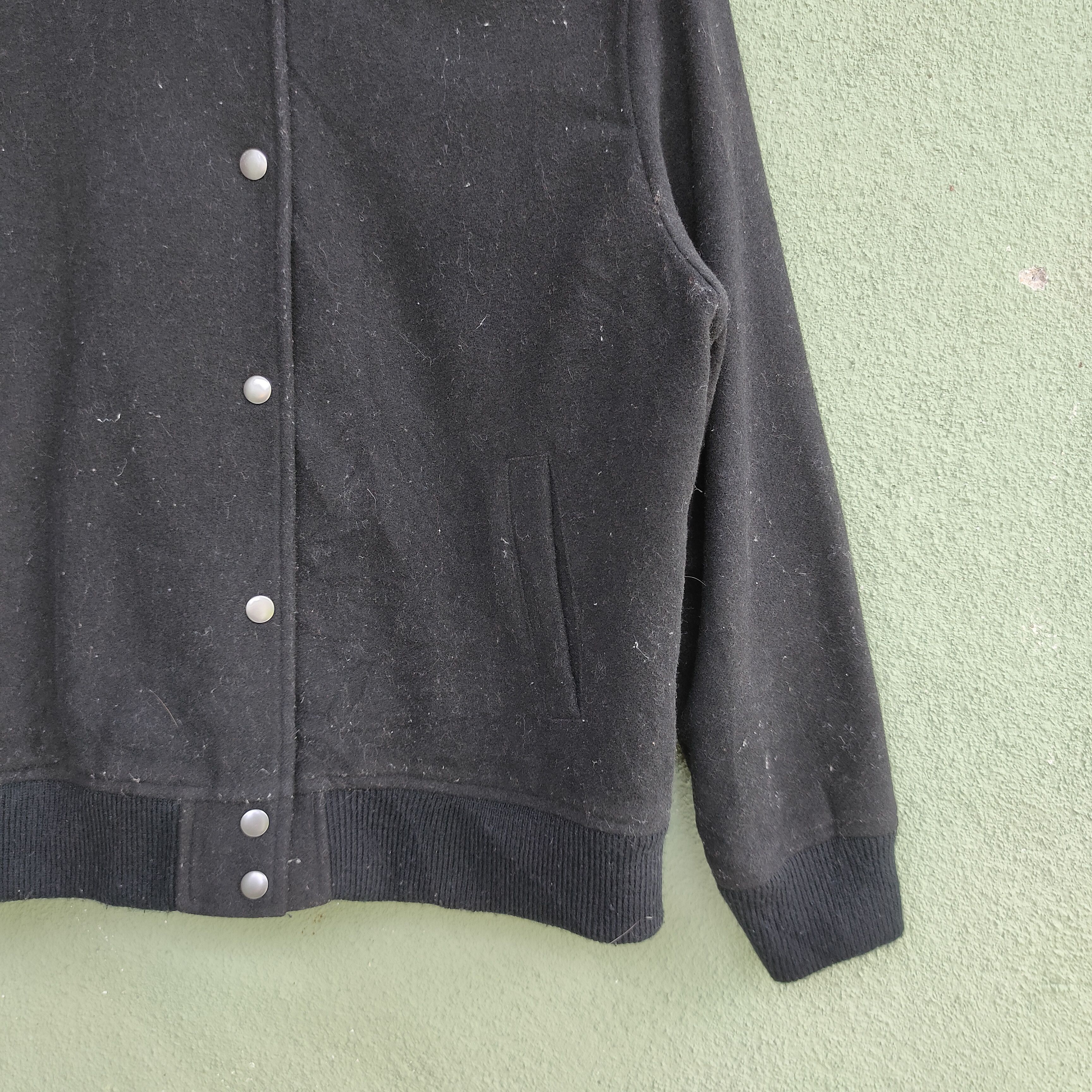 Japanese Brand Vintage Japanese Black Buttons Ups Varsity Jacket Size US M / EU 48-50 / 2 - 4 Thumbnail