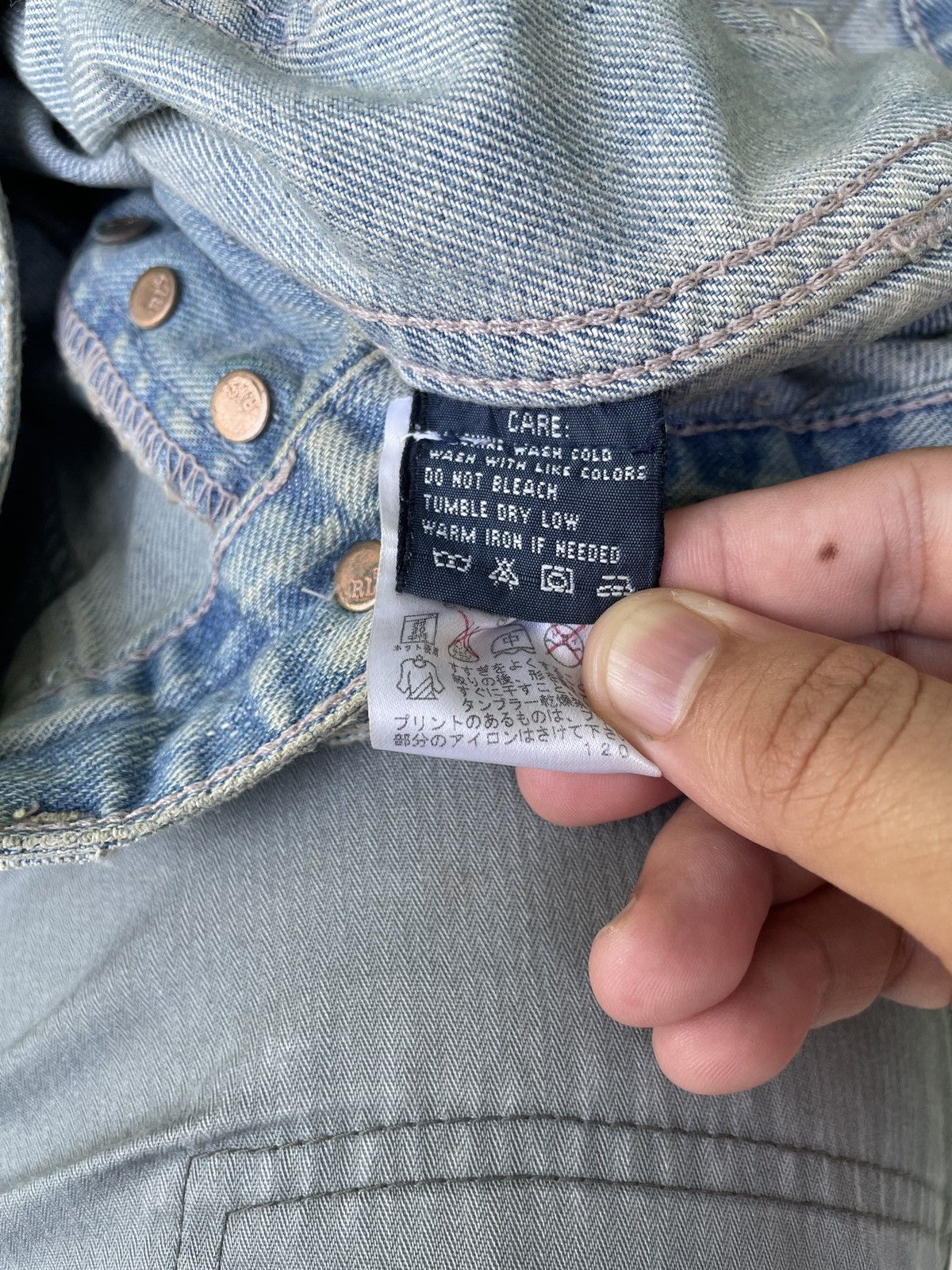 Polo Ralph Lauren Vintage RALPH LAUREN Faded Distressed Denim Jeans Pants Size US 29 - 7 Thumbnail