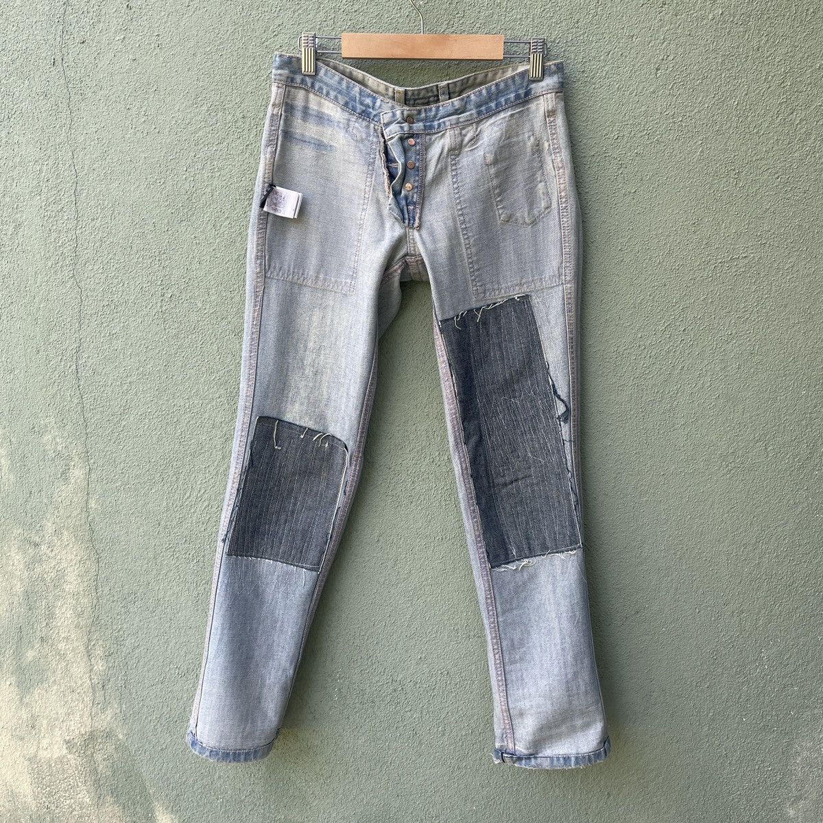 Polo Ralph Lauren Vintage RALPH LAUREN Faded Distressed Denim Jeans Pants Size US 29 - 15 Thumbnail