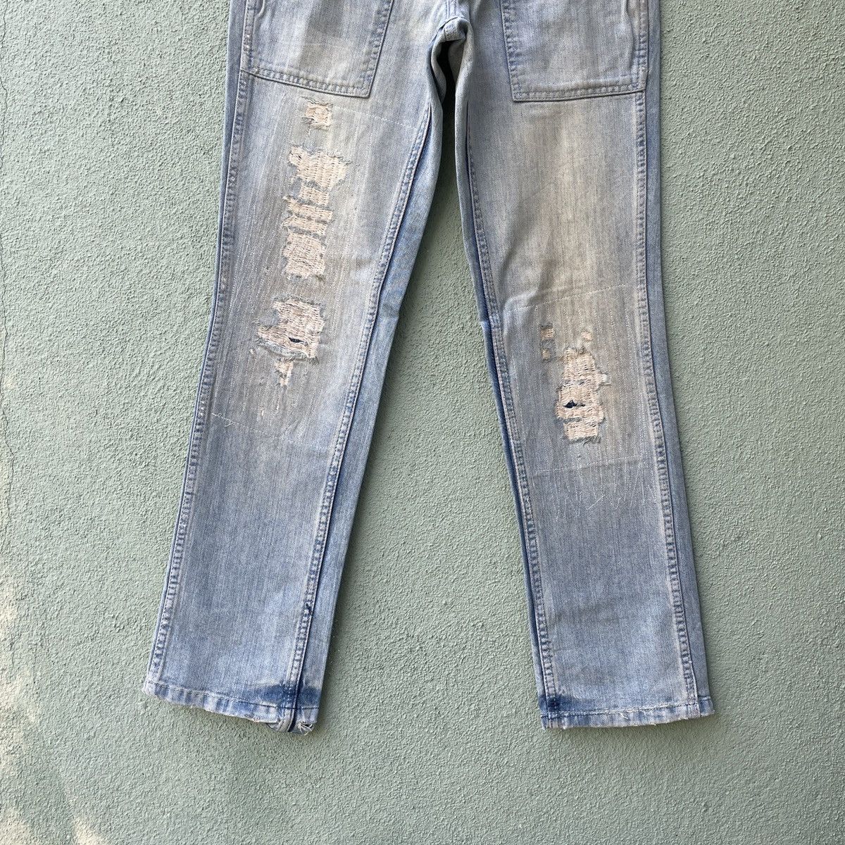 Polo Ralph Lauren Vintage RALPH LAUREN Faded Distressed Denim Jeans Pants Size US 29 - 4 Thumbnail