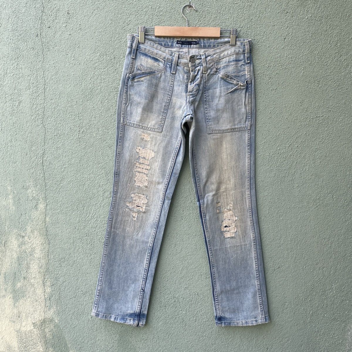 Polo Ralph Lauren Vintage RALPH LAUREN Faded Distressed Denim Jeans Pants Size US 29 - 1 Thumbnail