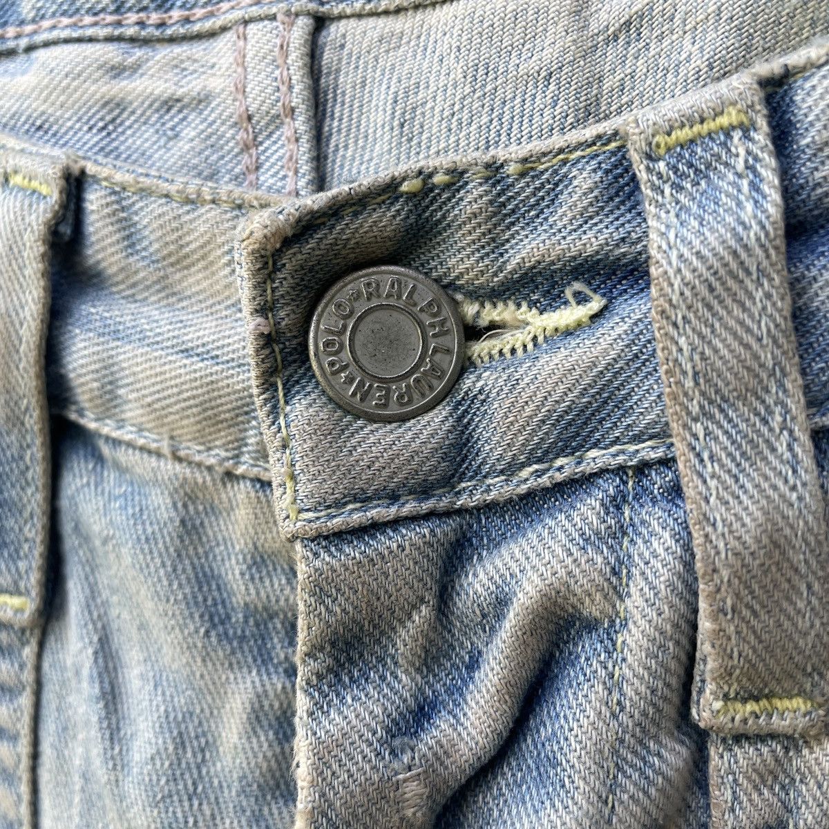 Polo Ralph Lauren Vintage RALPH LAUREN Faded Distressed Denim Jeans Pants Size US 29 - 5 Thumbnail