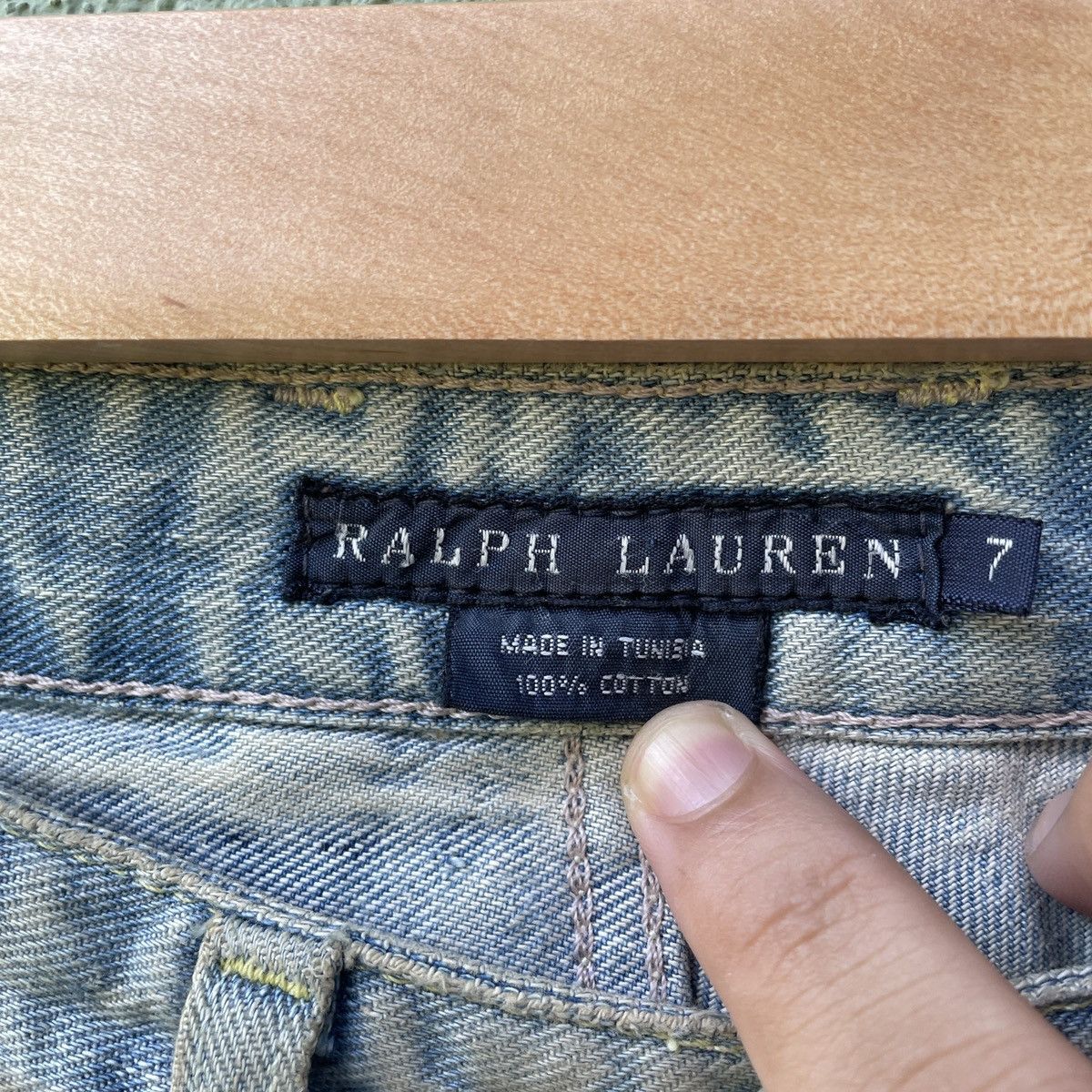 Polo Ralph Lauren Vintage RALPH LAUREN Faded Distressed Denim Jeans Pants Size US 29 - 6 Thumbnail