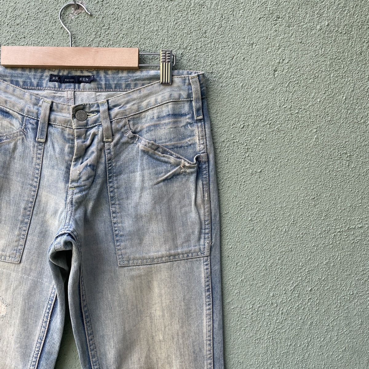 Polo Ralph Lauren Vintage RALPH LAUREN Faded Distressed Denim Jeans Pants Size US 29 - 2 Thumbnail