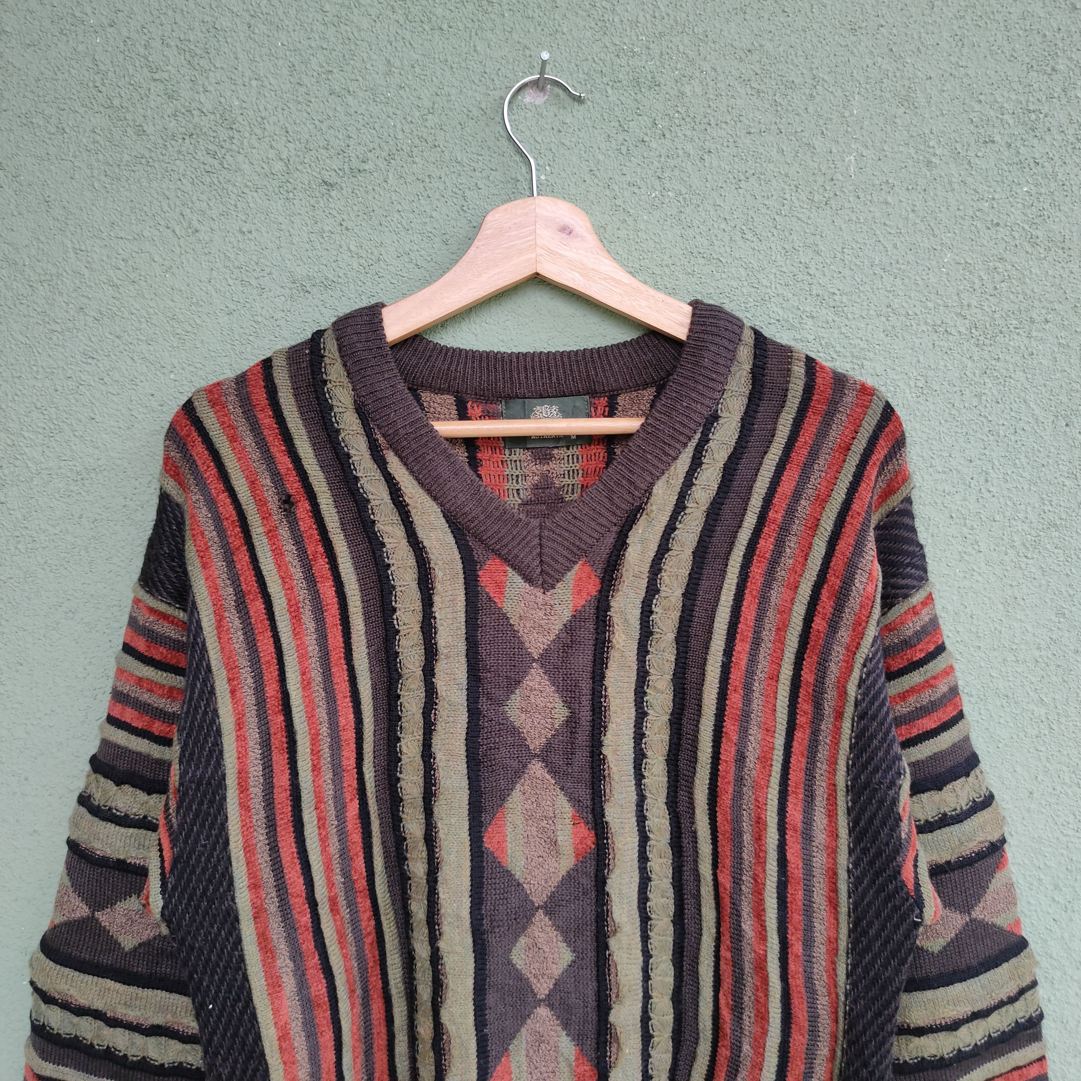 Vtge G-STAFF AUTHENTIC Coogi Style Knitwear Sweater Jumper