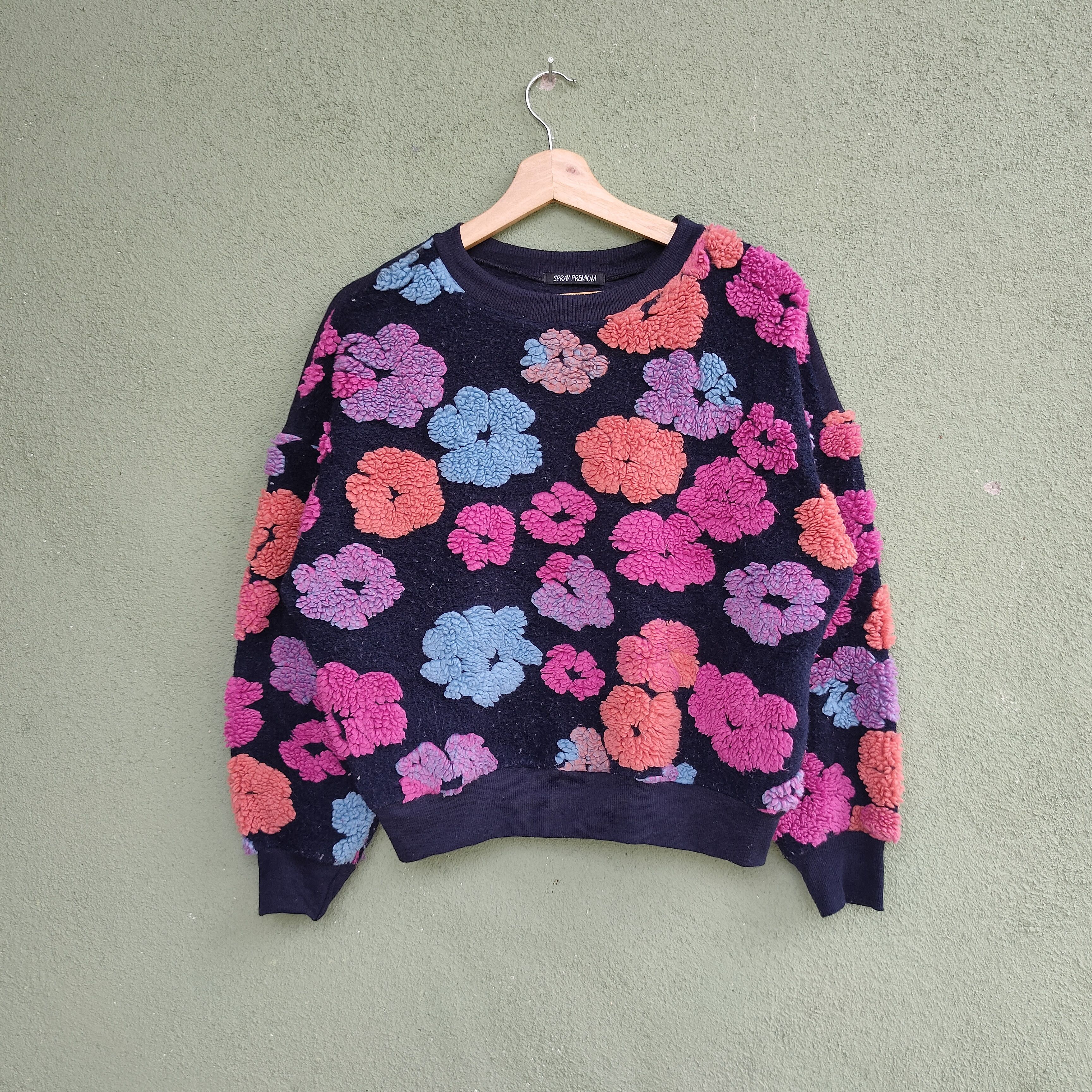 image of Aran Isles Knitwear x Coloured Cable Knit Sweater Vintage Spray Premium Flora Knitwear Sweater Jump