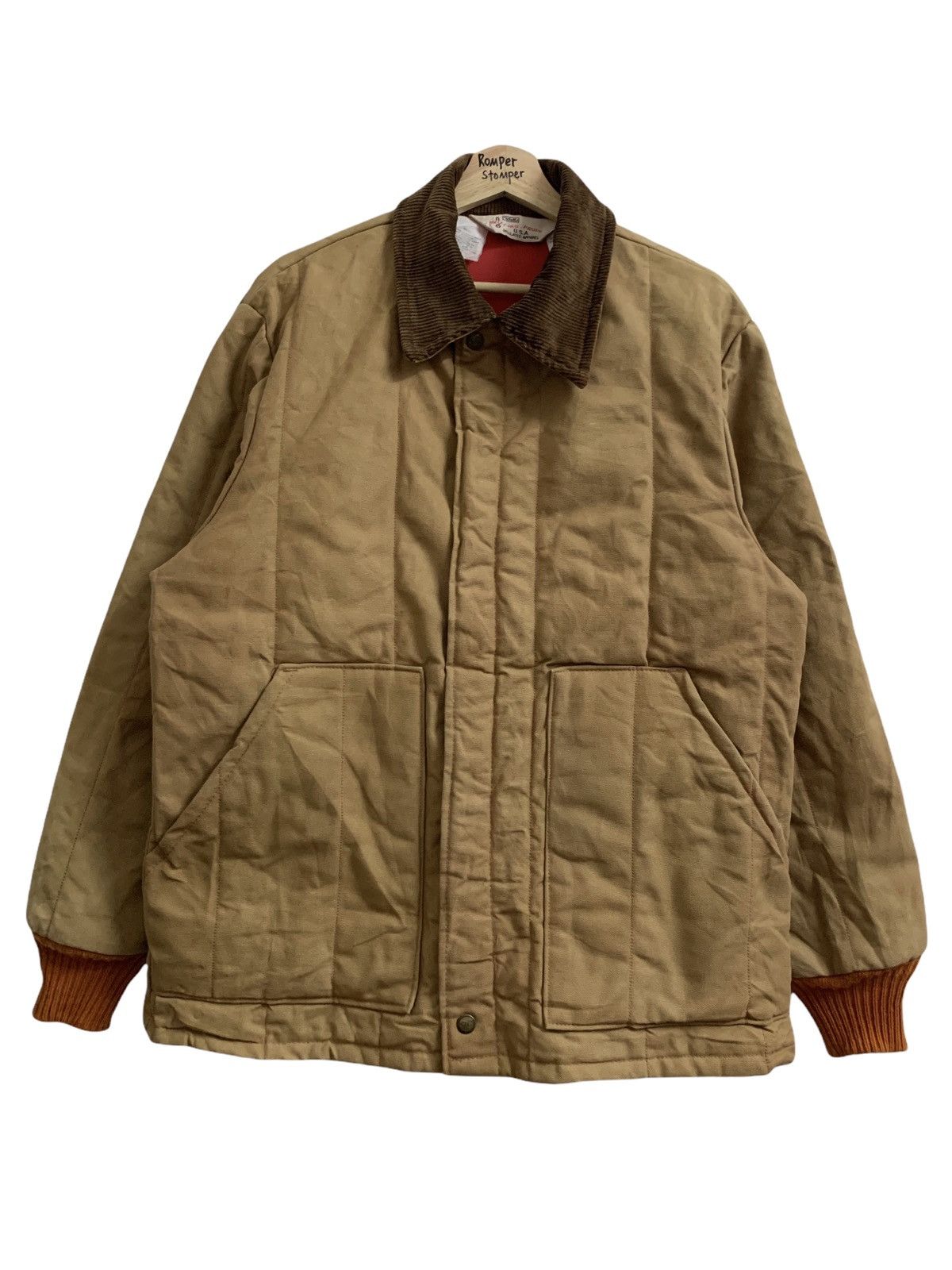 image of Vintage Walls Blizzard-Pruf Duck Canvas Workers Jacket in Brown, Men's (Size Medium)