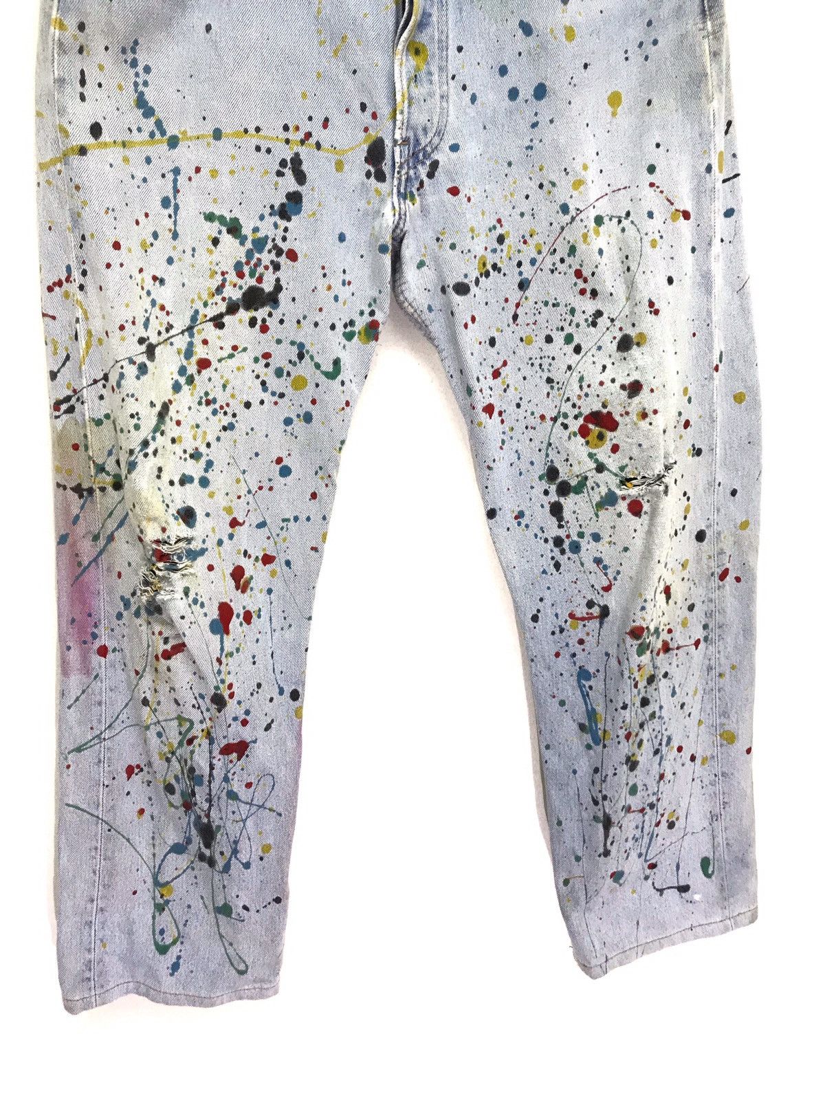 Levi's 🛠 Vtg 90s Levi’s 501 Painter Jeans Custom Regular Size US 33 - 2 Thumbnail