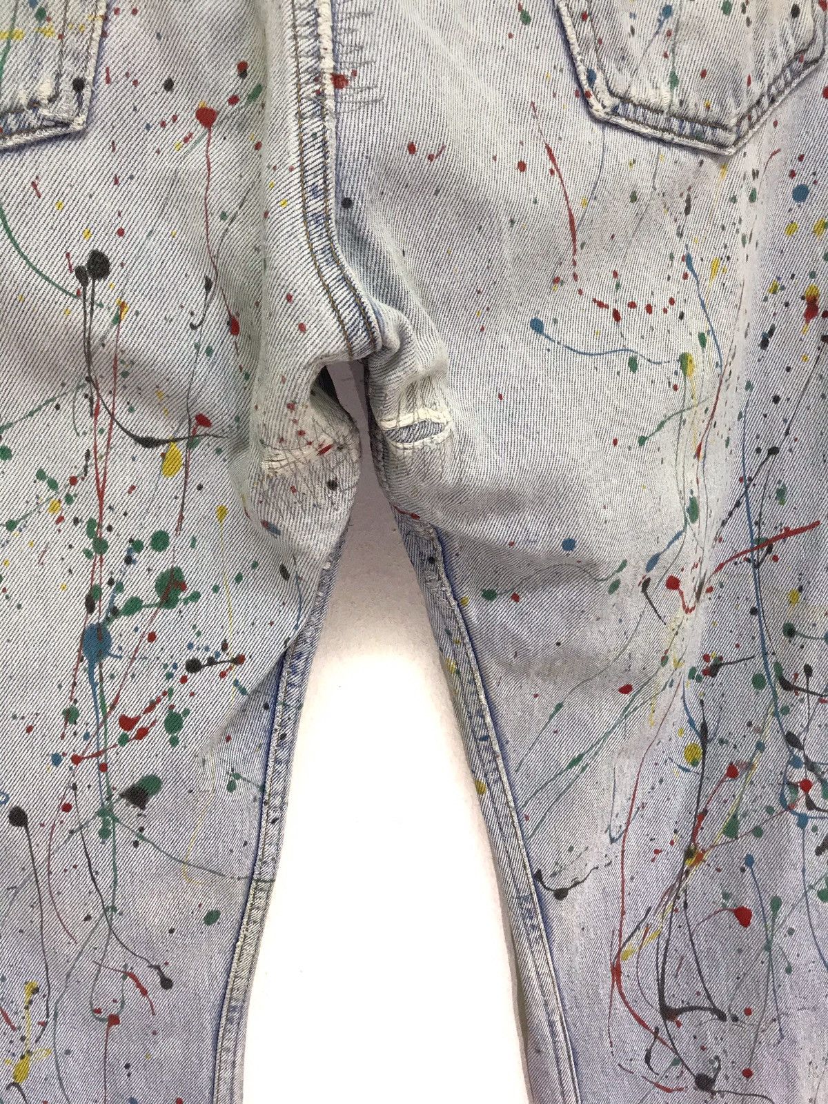 Levi's 🛠 Vtg 90s Levi’s 501 Painter Jeans Custom Regular Size US 33 - 7 Thumbnail