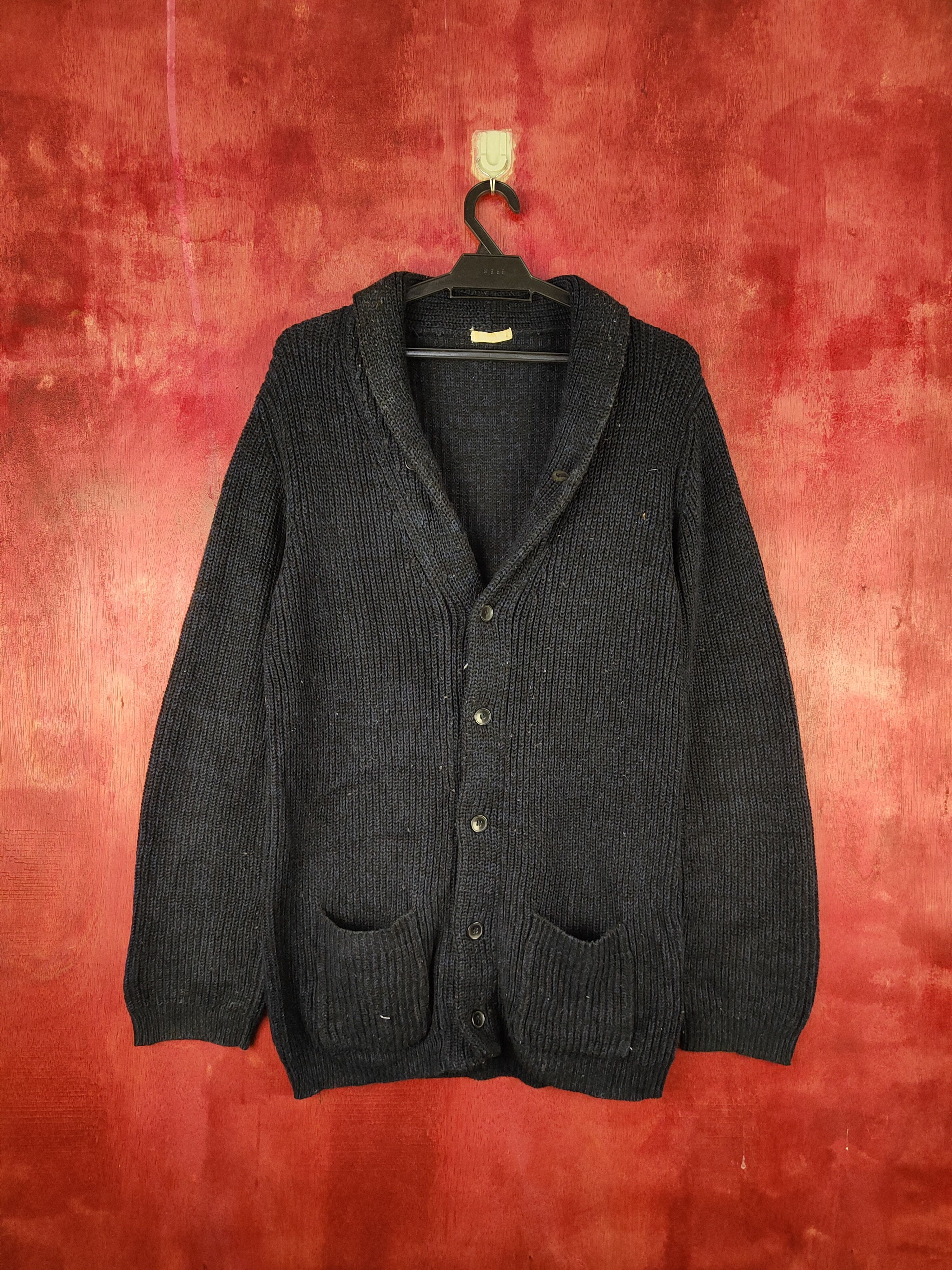Japanese Brand Japanese Brand Dark Blue Knitwear Cardigan #5498 Size US M / EU 48-50 / 2 - 1 Thumbnail