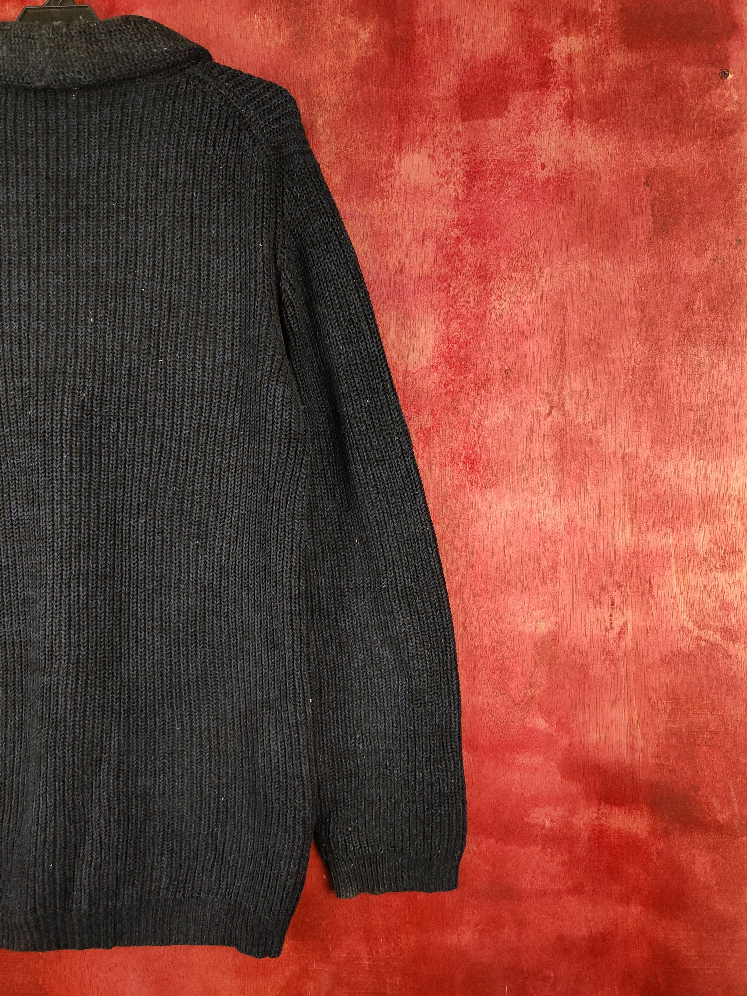 Japanese Brand Japanese Brand Dark Blue Knitwear Cardigan #5498 Size US M / EU 48-50 / 2 - 9 Thumbnail