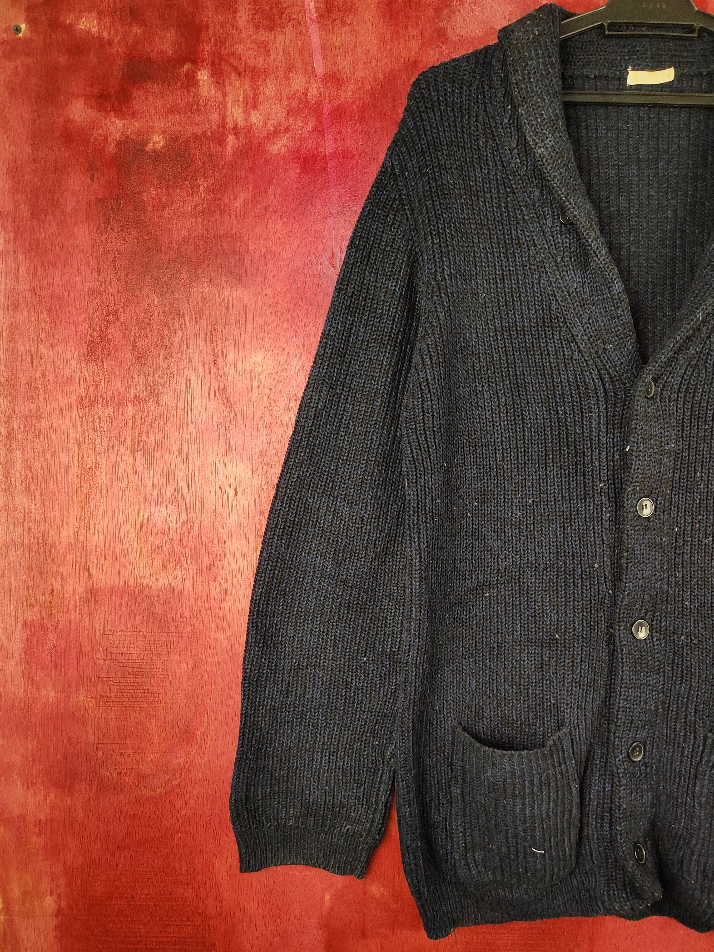 Japanese Brand Japanese Brand Dark Blue Knitwear Cardigan #5498 Size US M / EU 48-50 / 2 - 3 Thumbnail