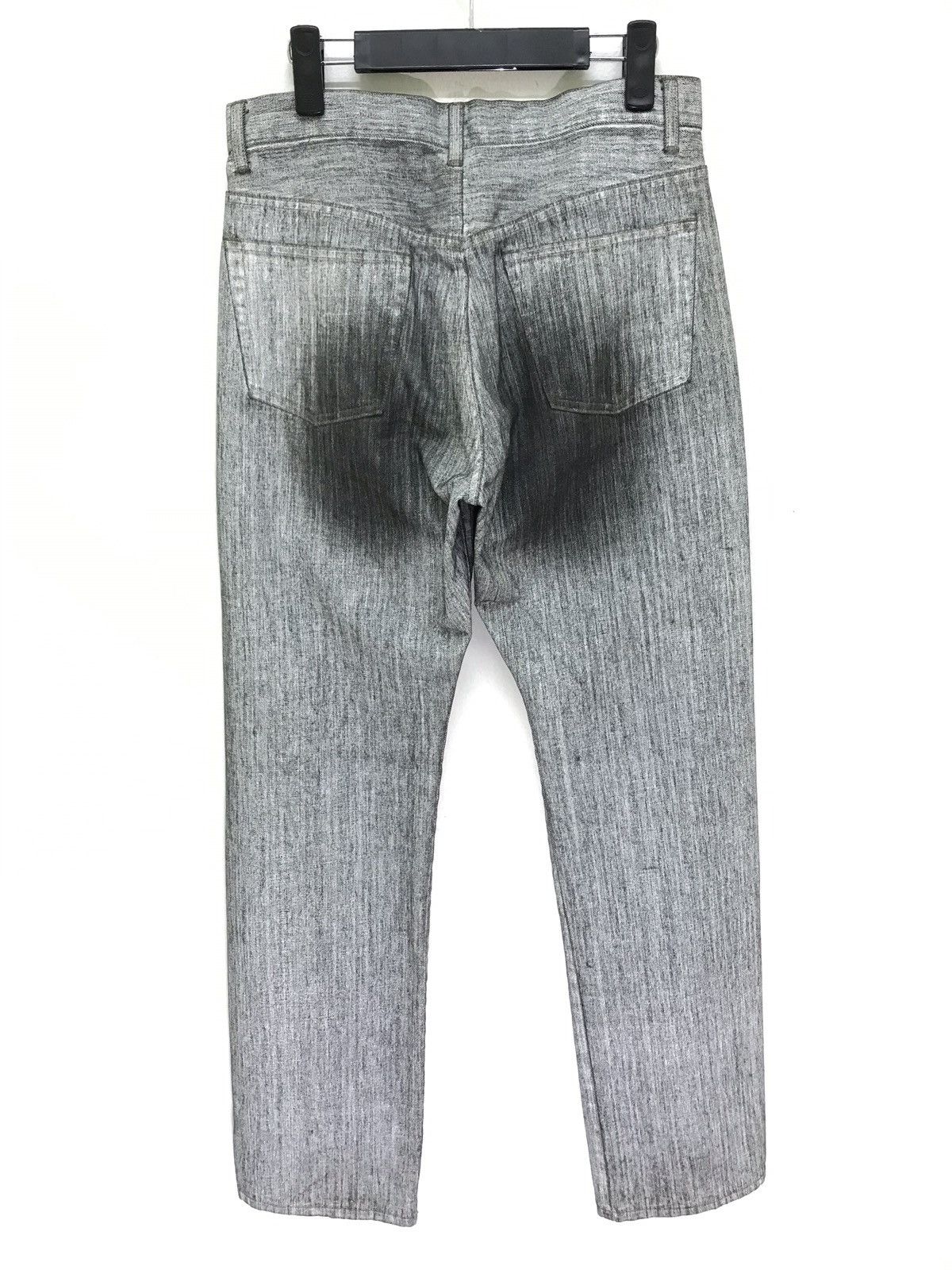 Japanese Brand Takeo Kikuchi Denim Pant Printed Tire Marks Art Regular Size US 31 - 7 Thumbnail