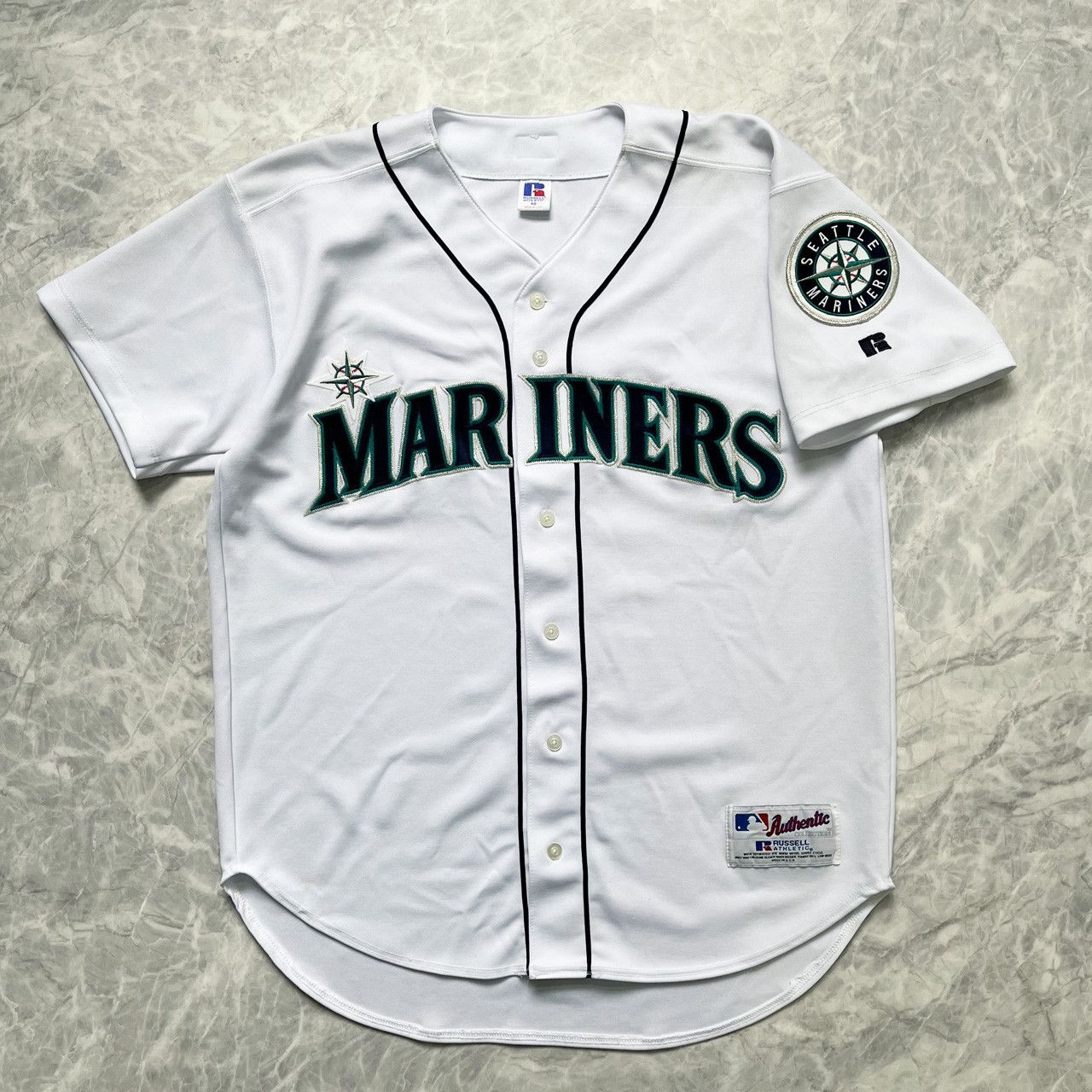 VTG 00s MLB SEATTLE MARINERS AUTHENTIC JERSEY MADE IN USA