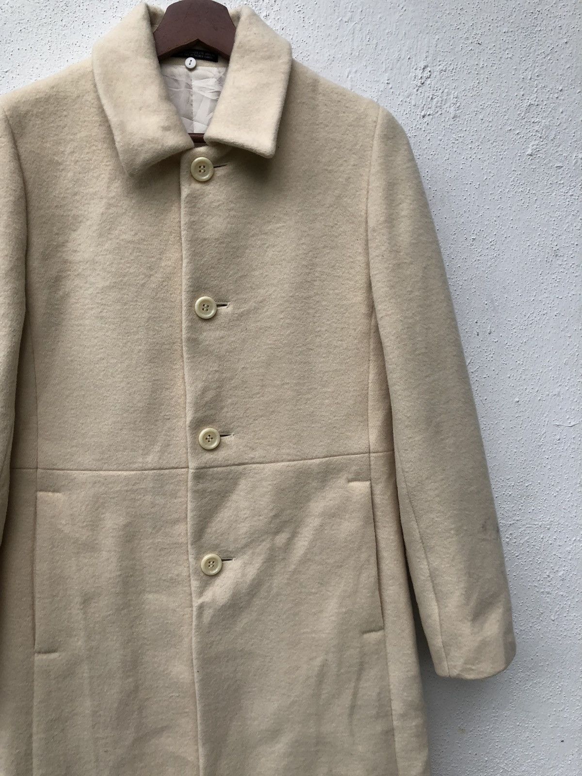 Japanese Brand INED BY YOHJI YAMAMOTO WOOL LONG COAT JACKET Size US S / EU 44-46 / 1 - 4 Thumbnail