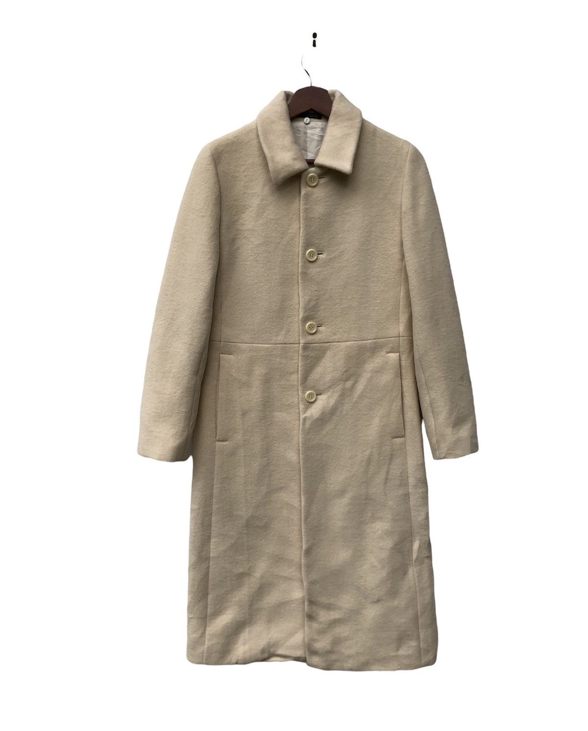 Japanese Brand INED BY YOHJI YAMAMOTO WOOL LONG COAT JACKET Size US S / EU 44-46 / 1 - 1 Thumbnail