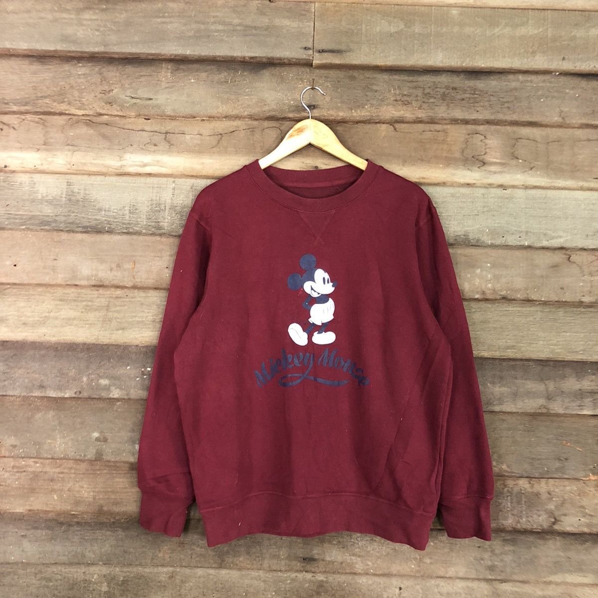 Disney × Mickey Mouse Mickey Mouse disney Maroon Sweatshirt #4603 Size US L / EU 52-54 / 3 - 1 Thumbnail