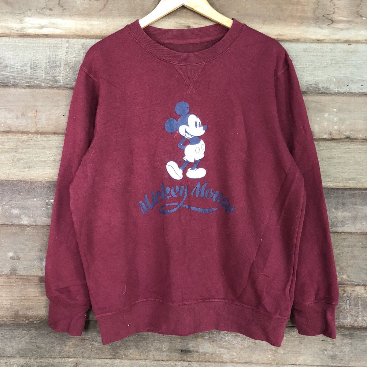 Disney × Mickey Mouse Mickey Mouse disney Maroon Sweatshirt #4603 Size US L / EU 52-54 / 3 - 8 Thumbnail