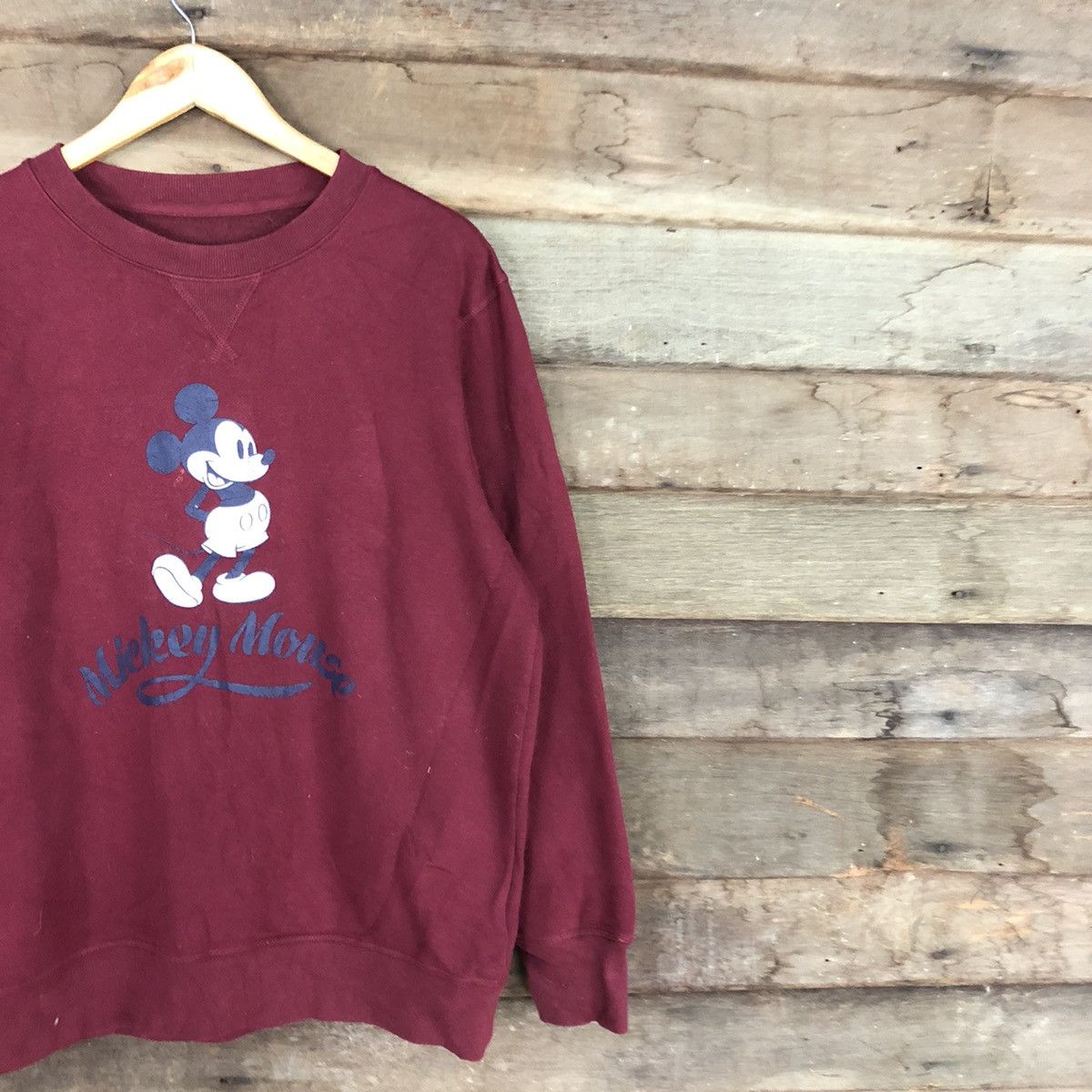 Disney × Mickey Mouse Mickey Mouse disney Maroon Sweatshirt #4603 Size US L / EU 52-54 / 3 - 5 Thumbnail