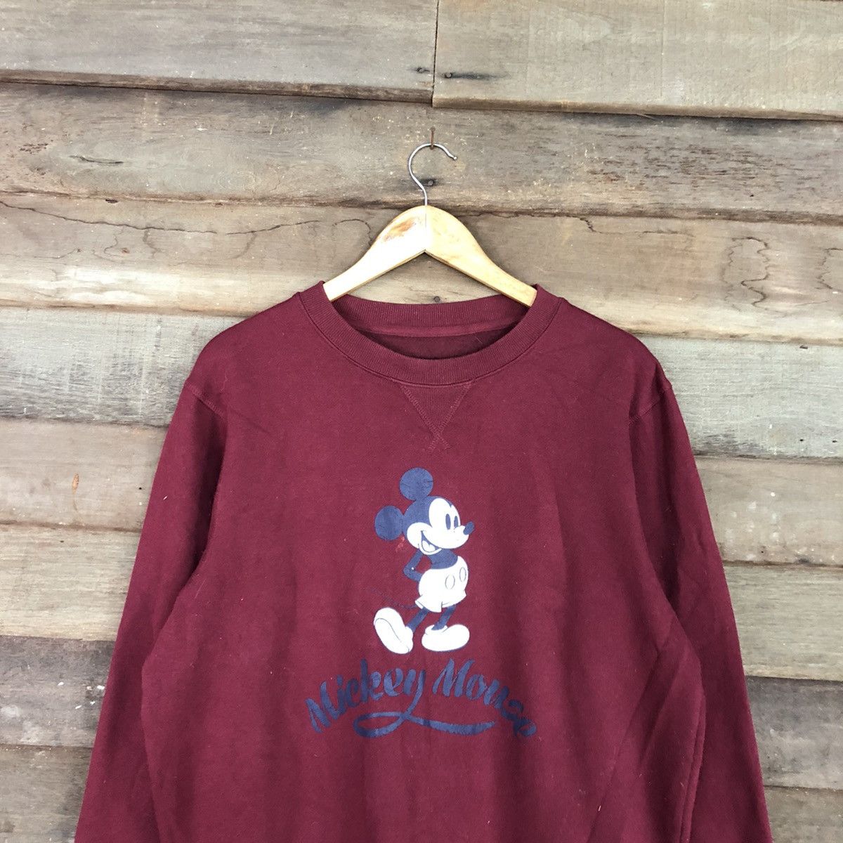 Disney × Mickey Mouse Mickey Mouse disney Maroon Sweatshirt #4603 Size US L / EU 52-54 / 3 - 9 Thumbnail