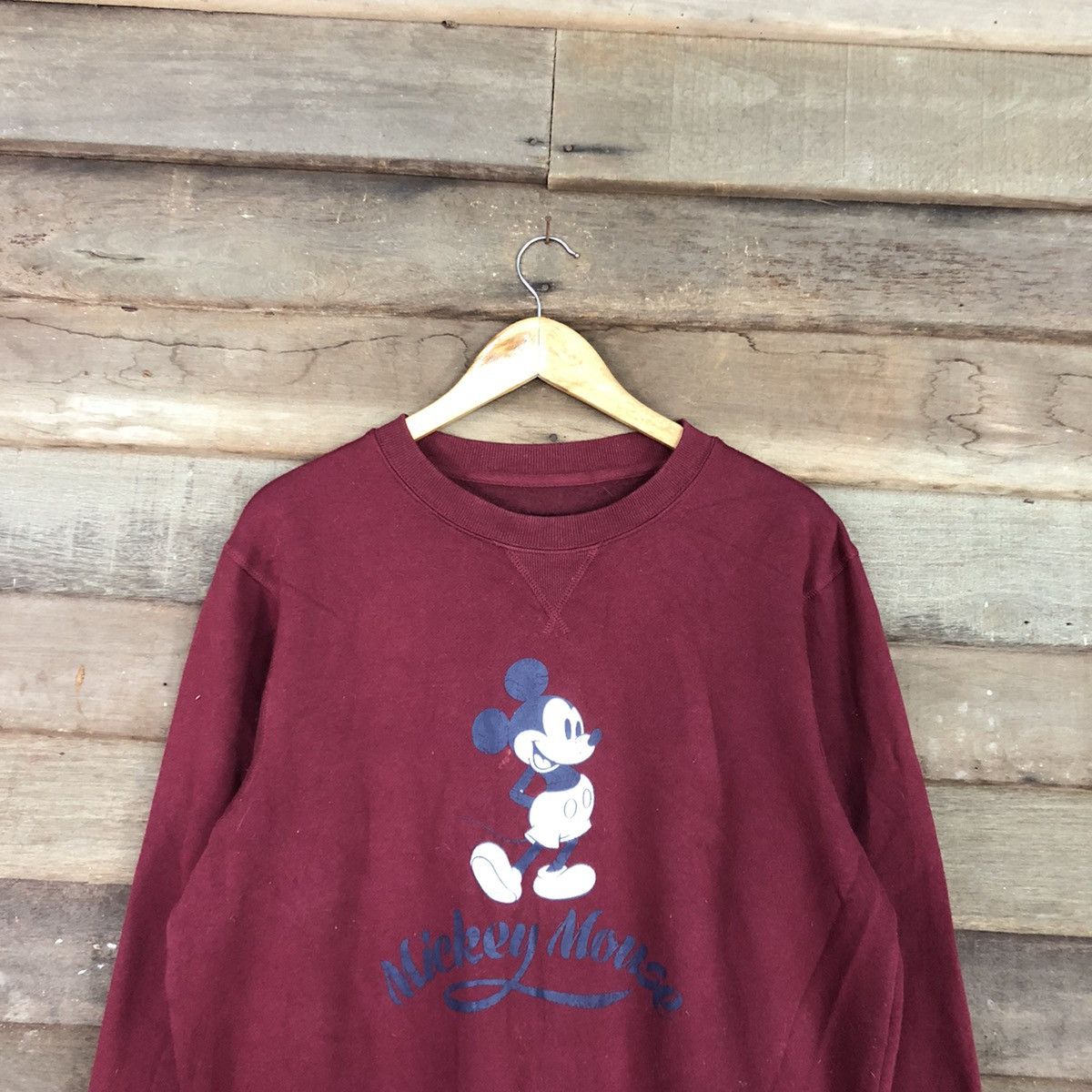 Disney × Mickey Mouse Mickey Mouse disney Maroon Sweatshirt #4603 Size US L / EU 52-54 / 3 - 2 Thumbnail