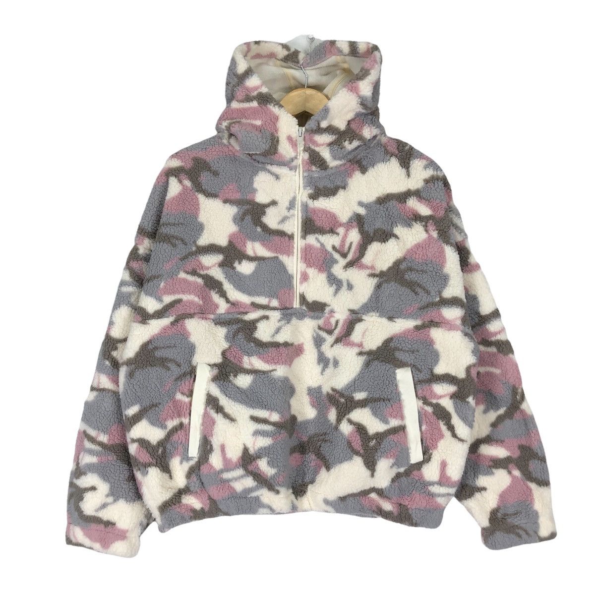 Gap 🔥GAP CAMOUFLAGED DEEP PILE HOODIE JACKET Size US S / EU 44-46 / 1 - 1 Thumbnail