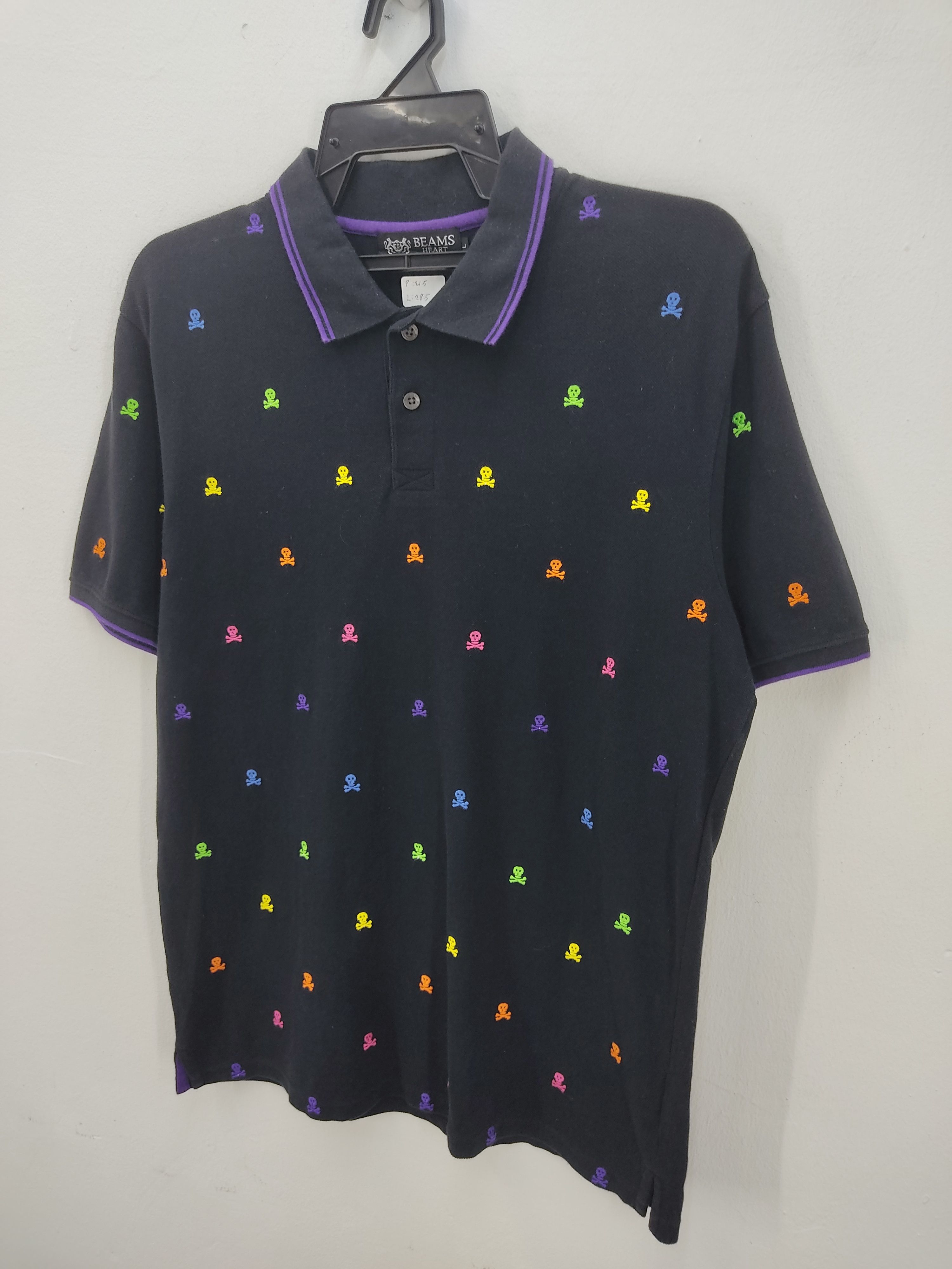 Beams Plus × Designer × Japanese Brand Japanese Brand Beams Skull Polo Shirt Size US L / EU 52-54 / 3 - 2 Thumbnail