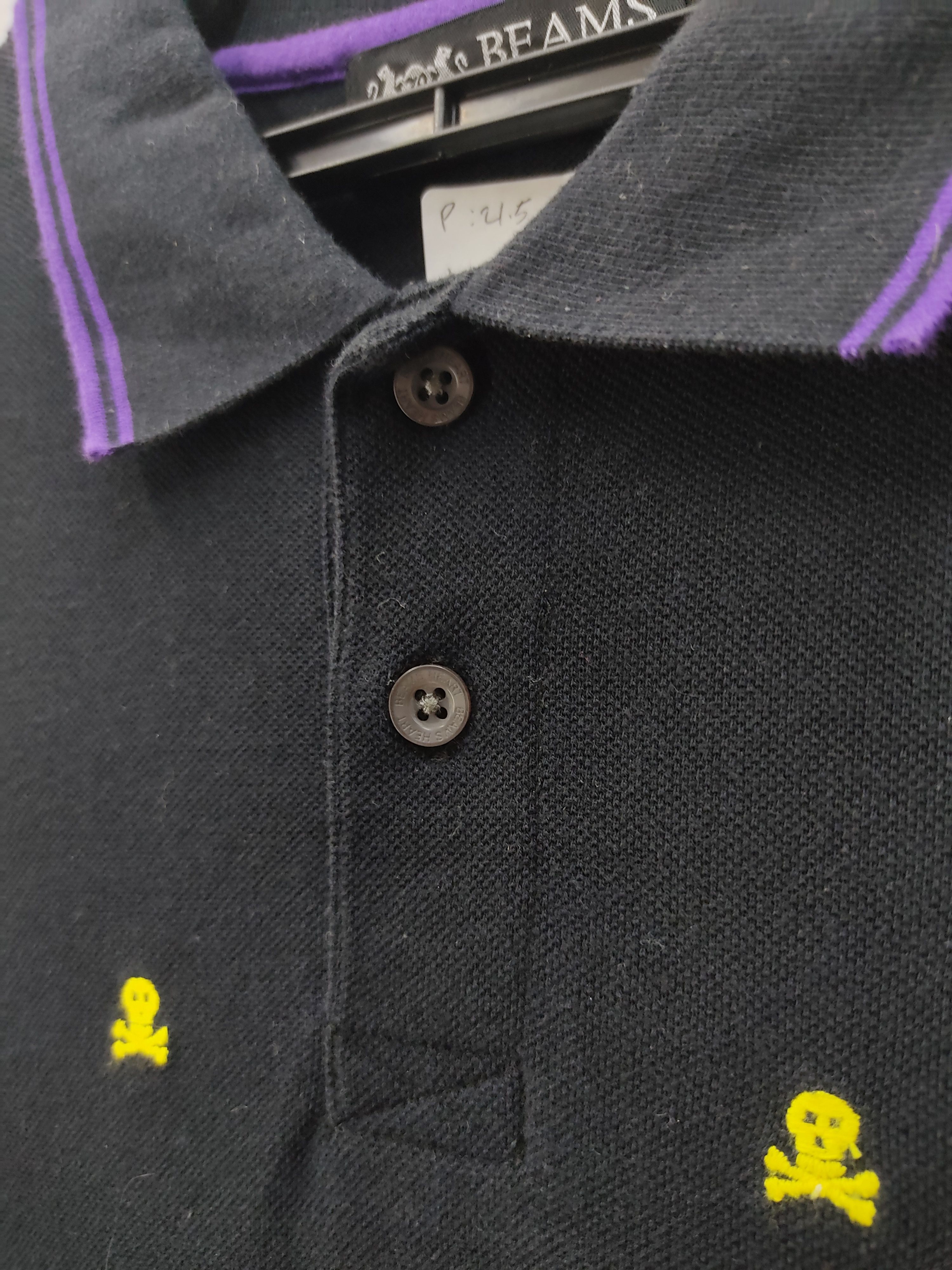 Beams Plus × Designer × Japanese Brand Japanese Brand Beams Skull Polo Shirt Size US L / EU 52-54 / 3 - 4 Thumbnail