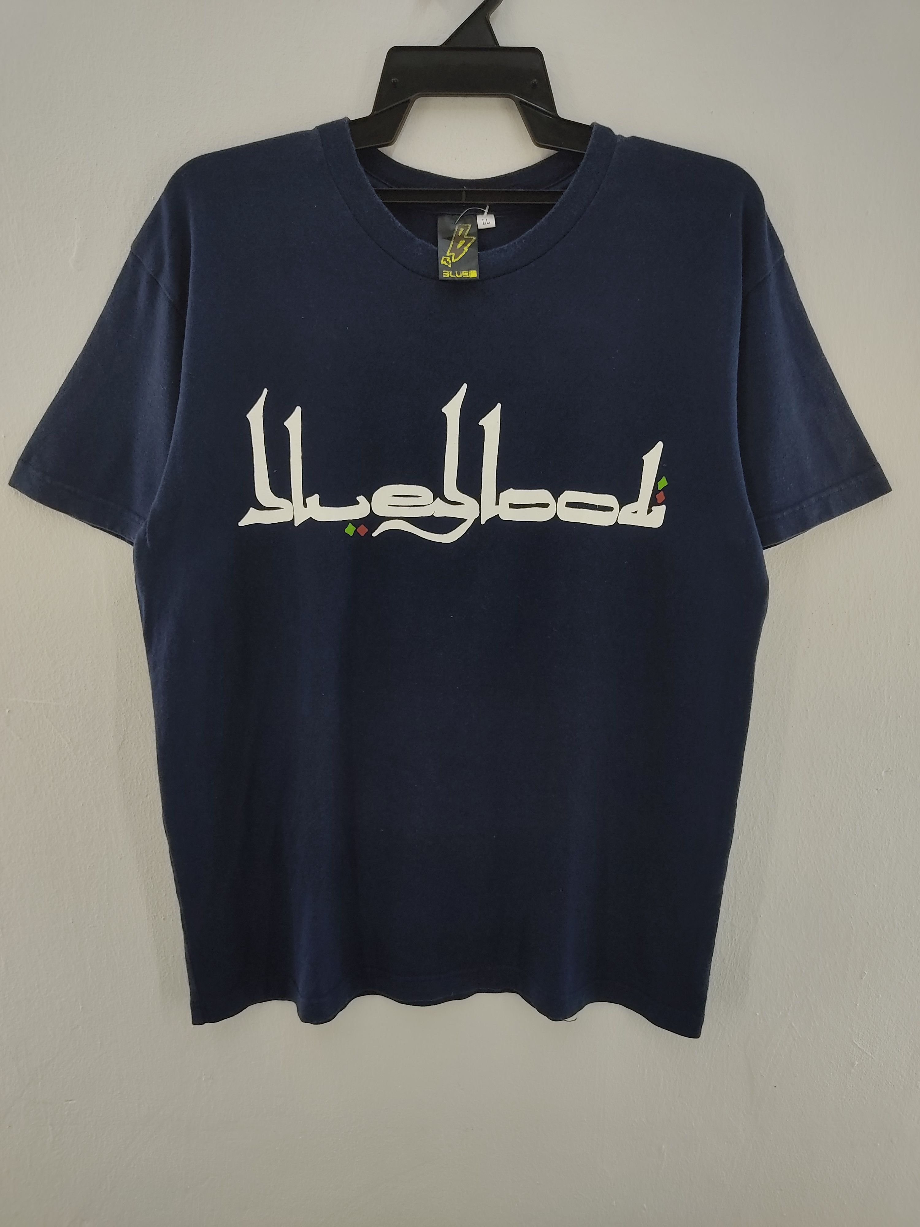 Blue Blood Japanese Brand Blue Blood Arabic T-Shirt Size US L / EU 52-54 / 3 - 1 Thumbnail
