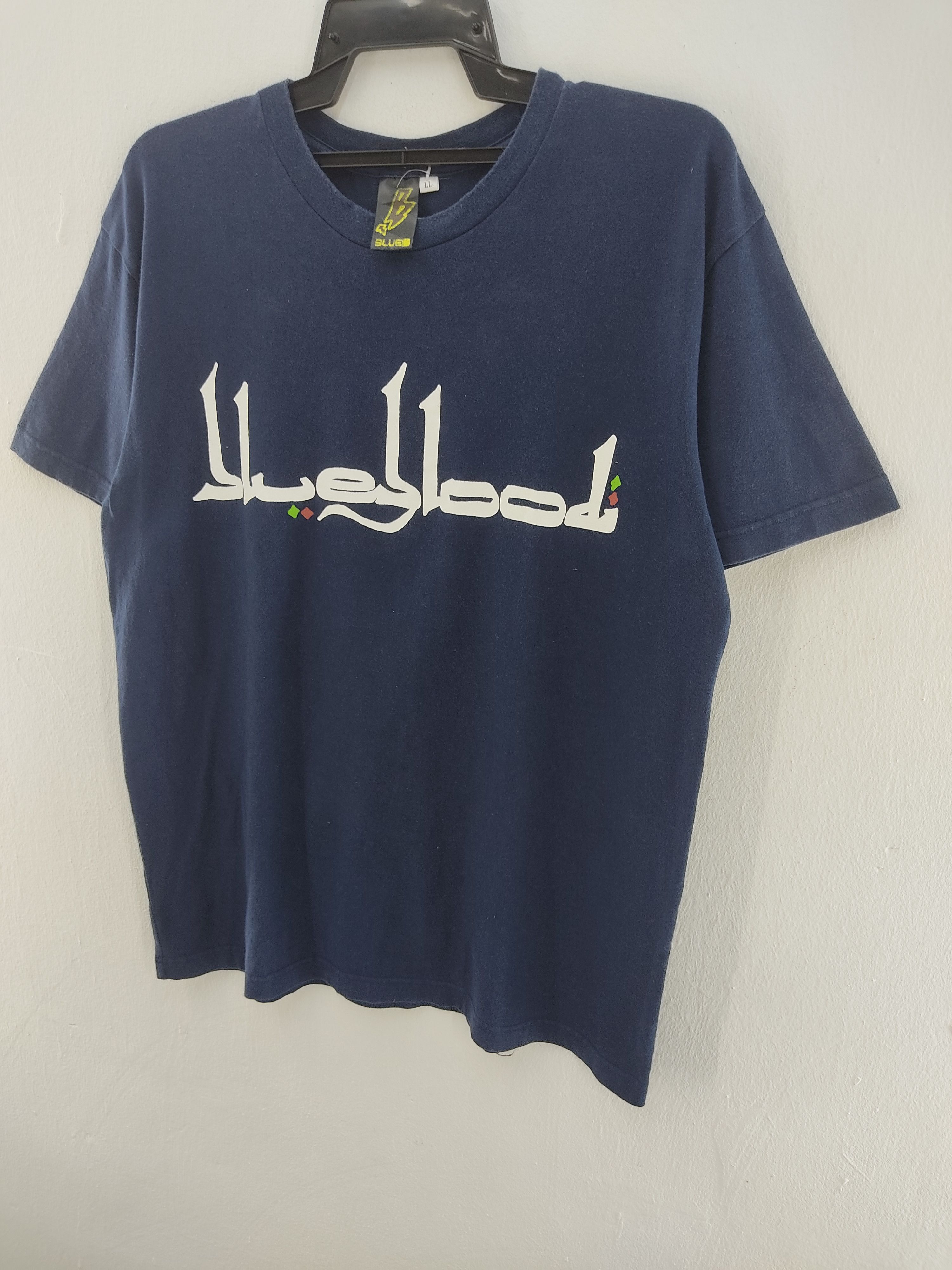 Blue Blood Japanese Brand Blue Blood Arabic T-Shirt Size US L / EU 52-54 / 3 - 3 Thumbnail