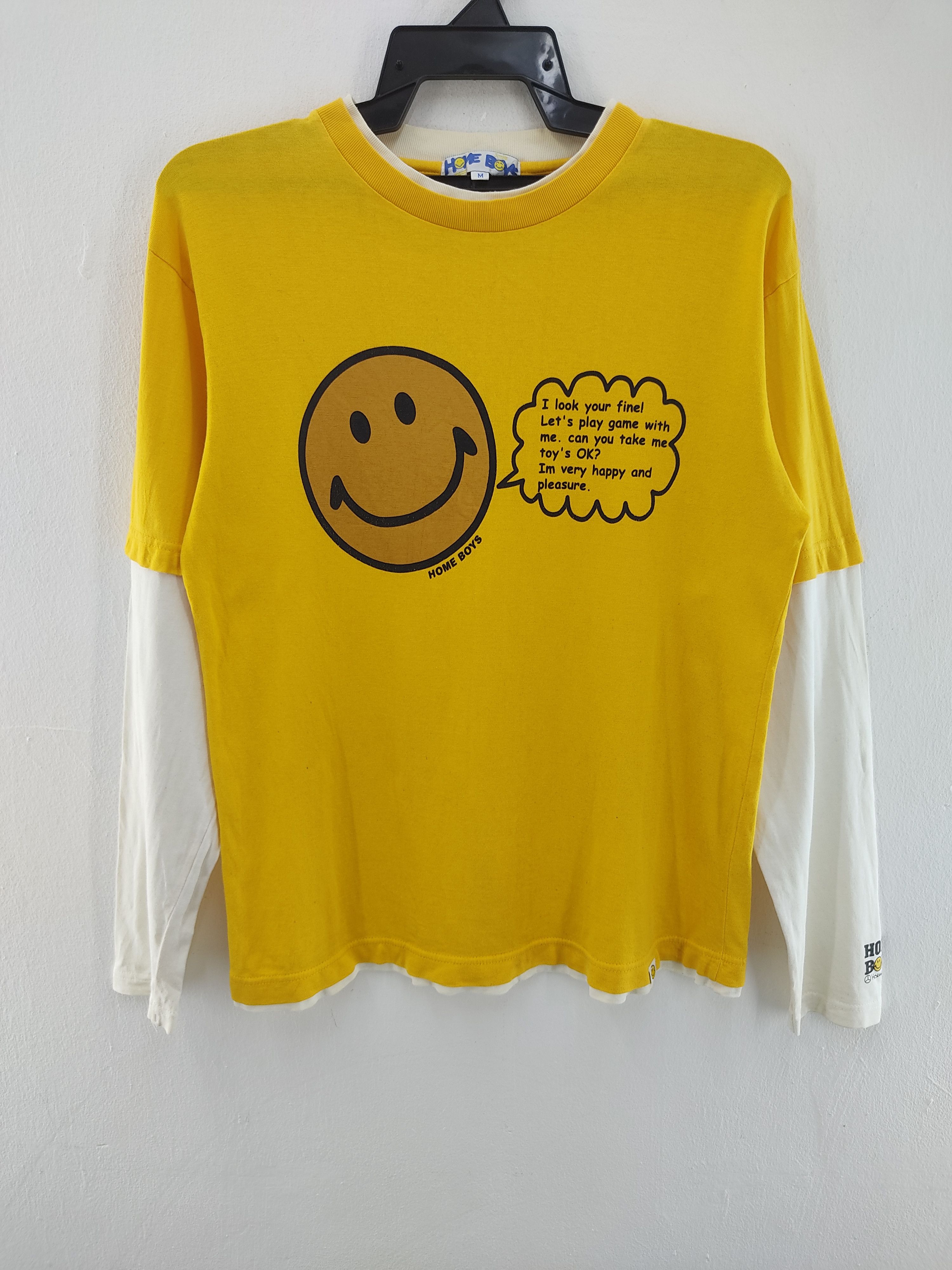 Japanese Brand × Vintage Vintage Japanese Brand Home Boys Long Sleeve T-Shirt Size US M / EU 48-50 / 2 - 1 Thumbnail