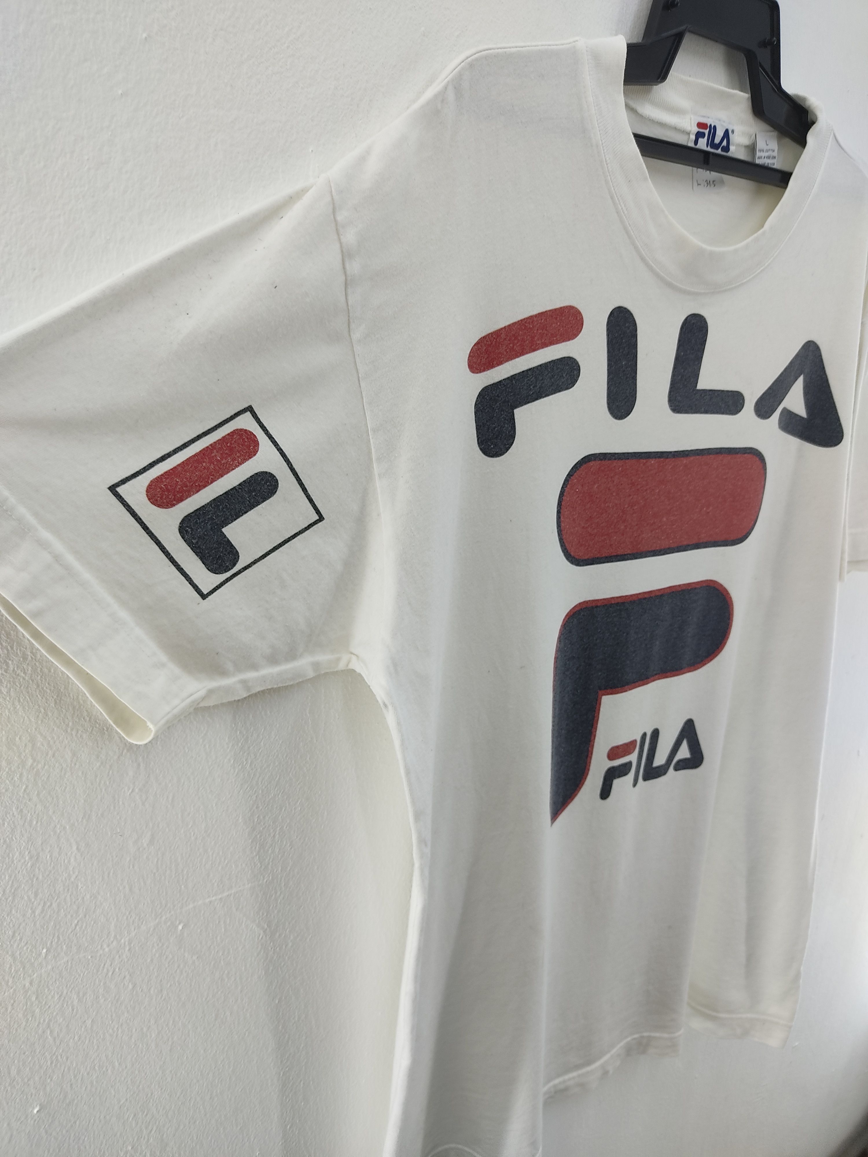 Fila Vintage 90's Fila Big Logo T-Shirt Size US XL / EU 56 / 4 - 4 Thumbnail